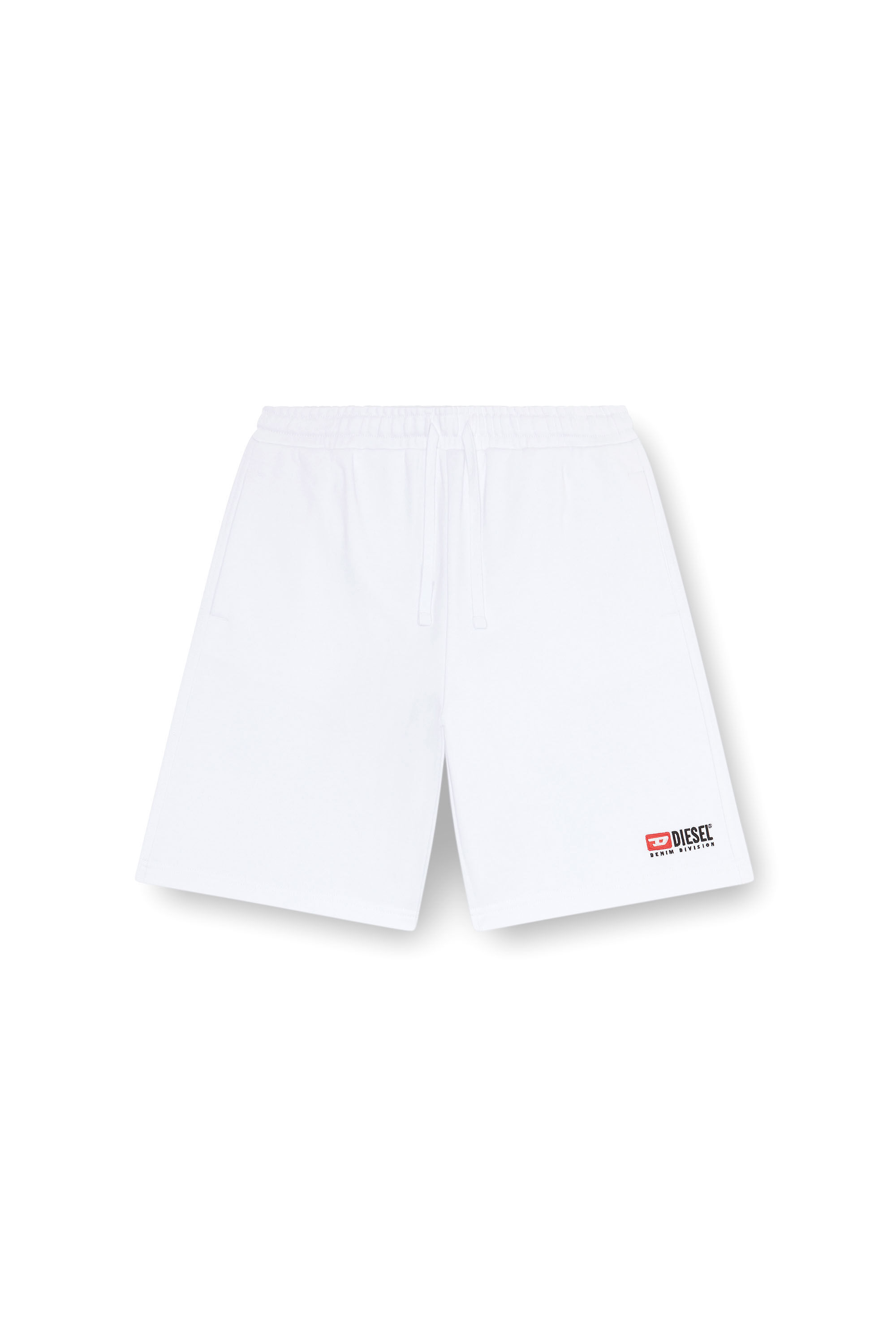 Diesel - P-CROWN-DIV, Man Sweat shorts with embroidered logo in White - Image 2