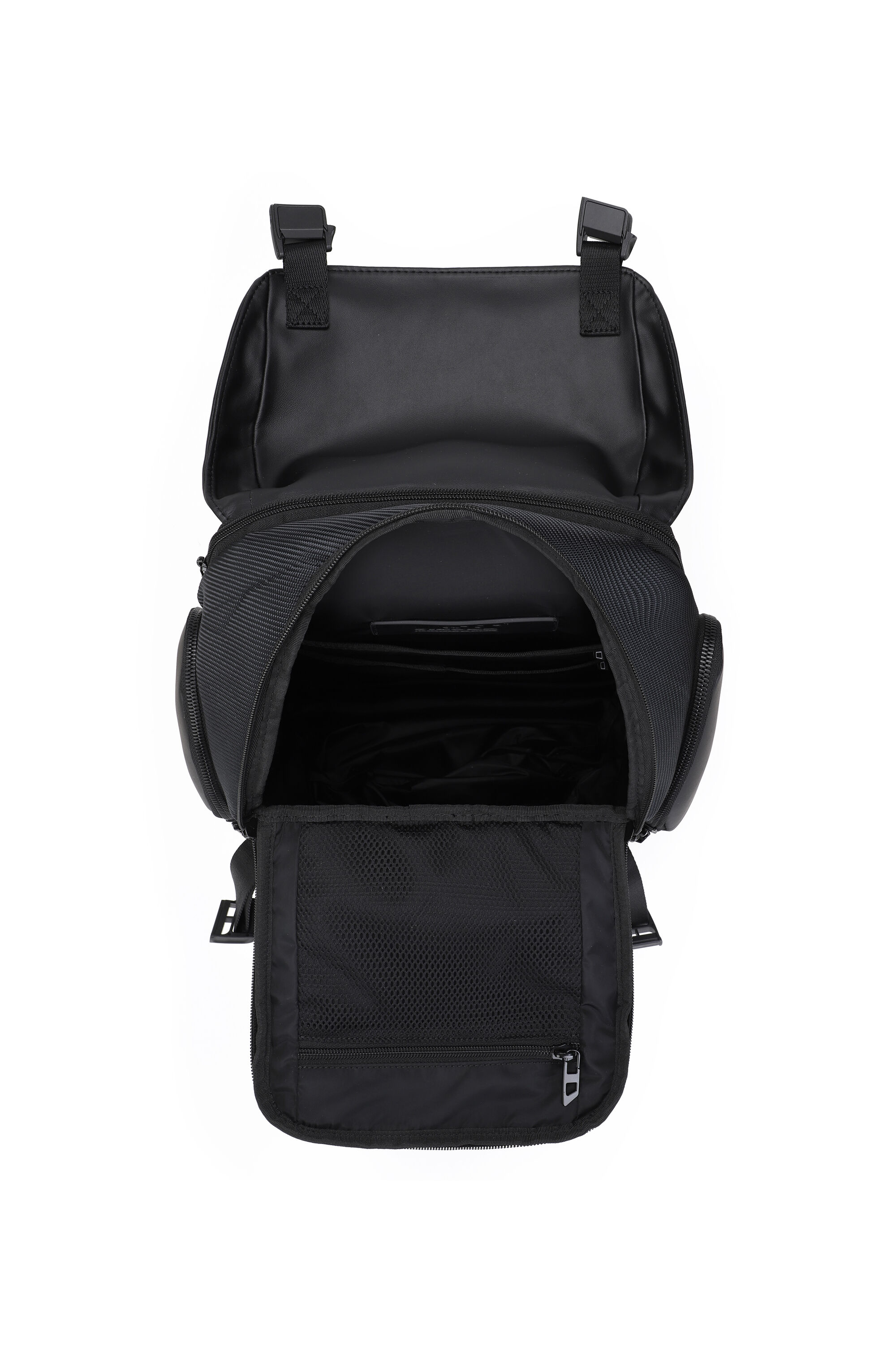 Diesel - DIESEL CARBON FIBER BACKPACK-BLACK  DSB0, Unisex's Functional business backpack in Black - 3