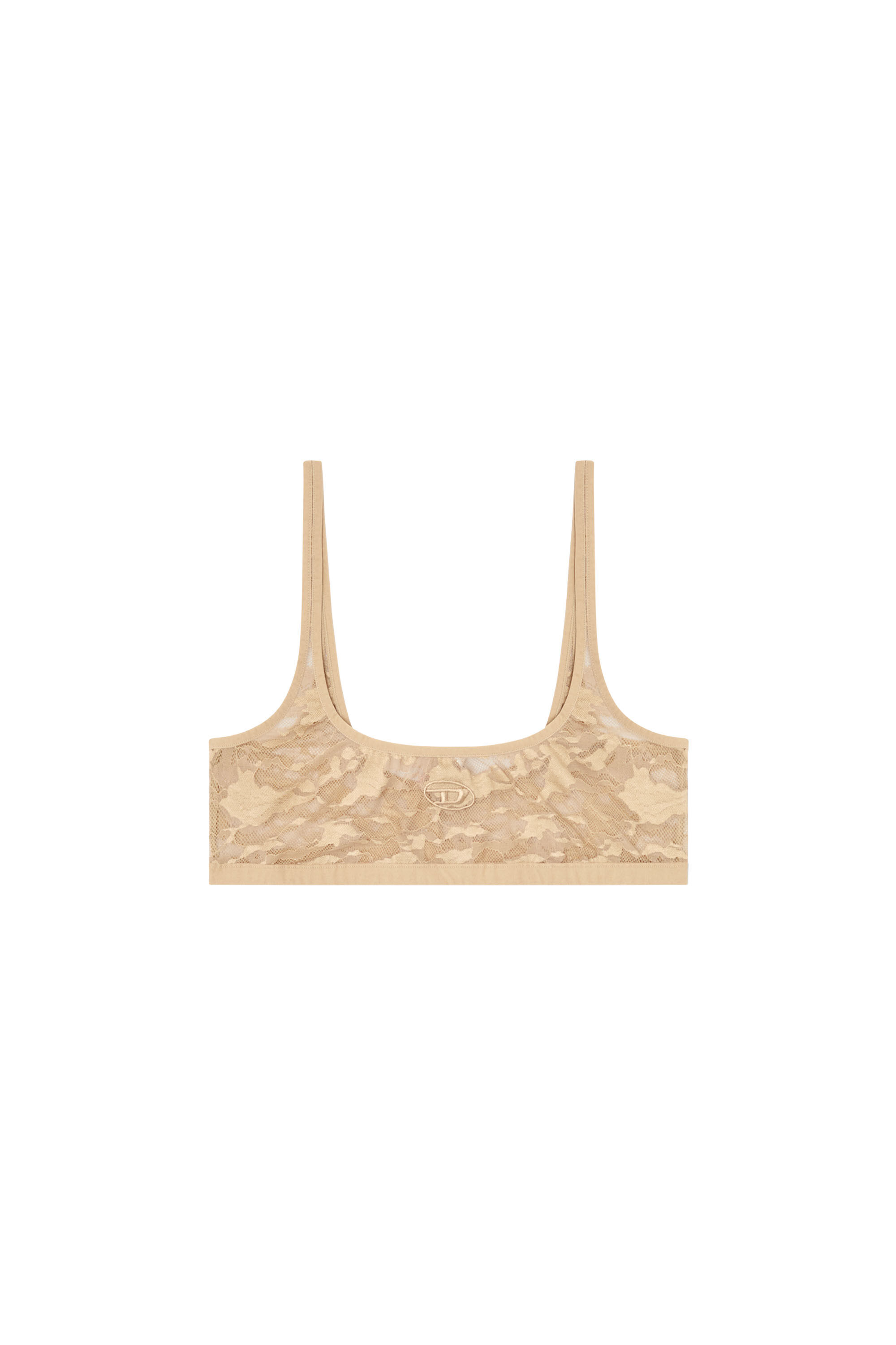 Diesel - KELSI-UTLT, Woman's Bralette in camo lace in Light Brown - 2