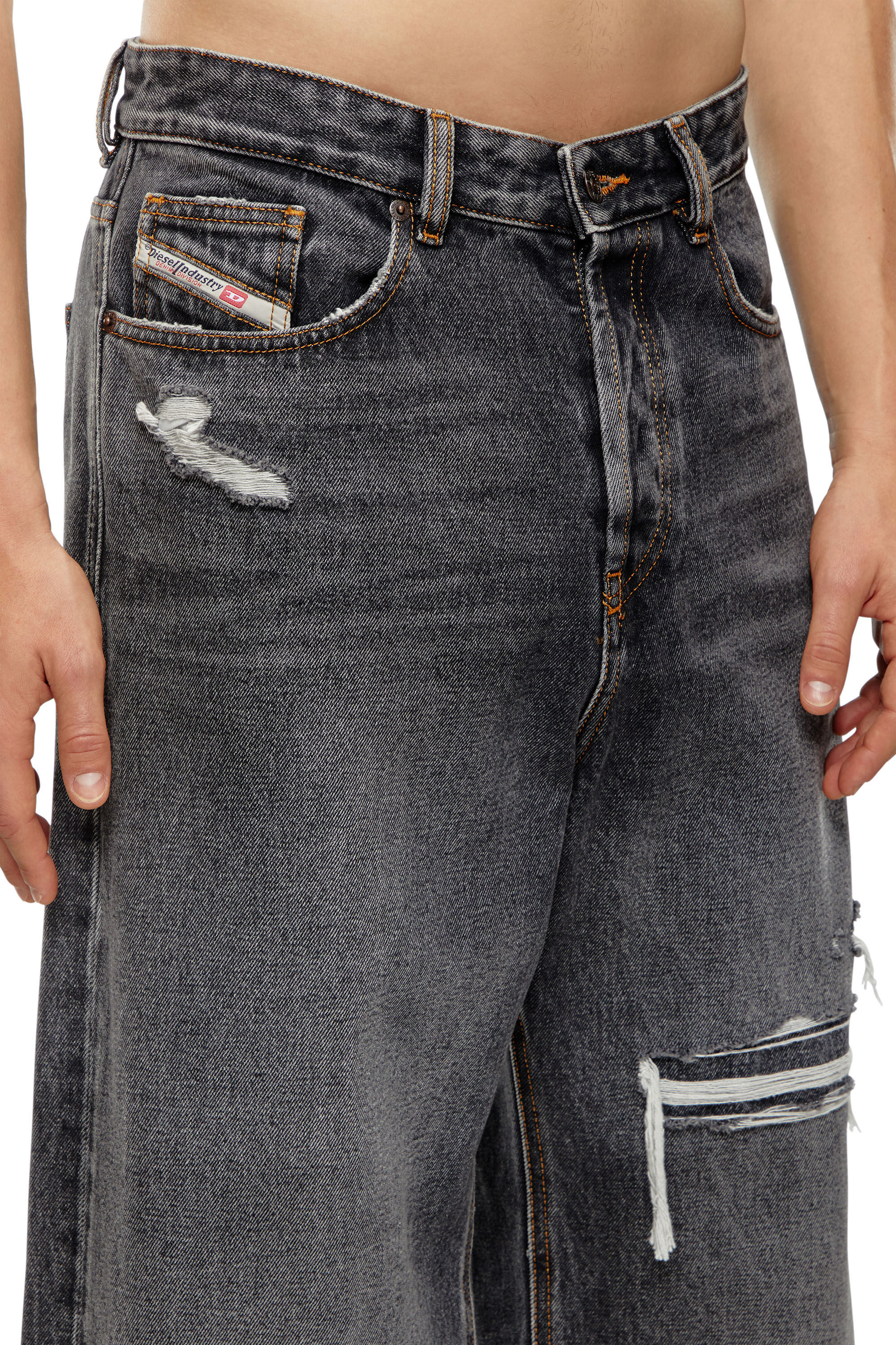【残りわずか】 grey Black/Dark Regular Oversized Man: D-RISE Jeans Diesel | パンツ