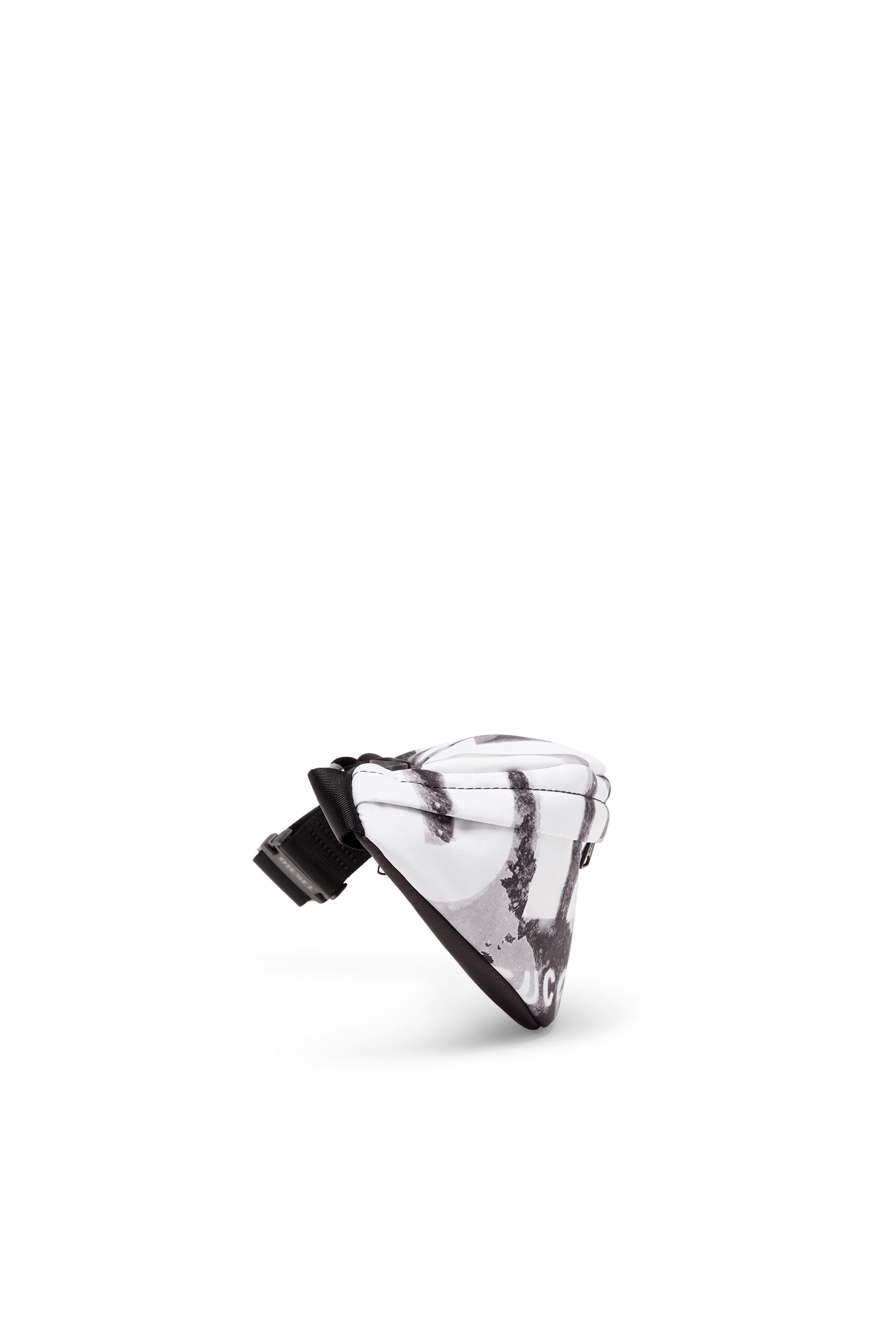 Diesel - RAVE BELTBAG X, Man Rave Beltbag X - Belt bag in logo-printed fabric in Black - Image 4