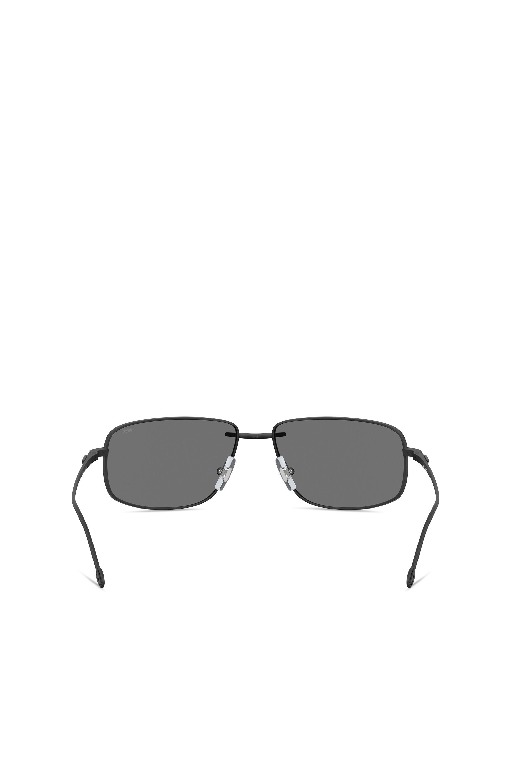 Diesel - 0DL1005, Unisex Racer shape sunglasses in metal in Black - Image 3