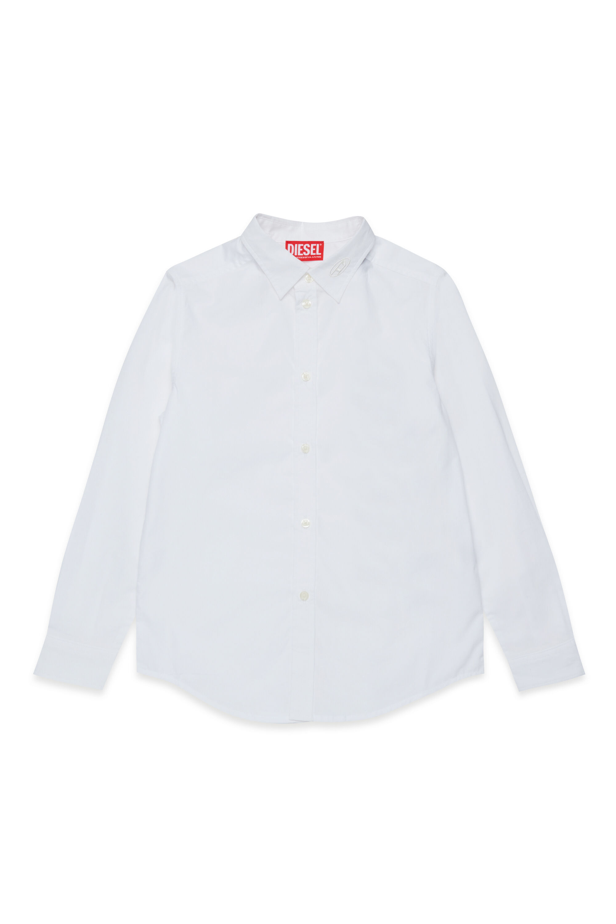 Diesel - CSTANLEY, Man's Cotton shirt in White - 1