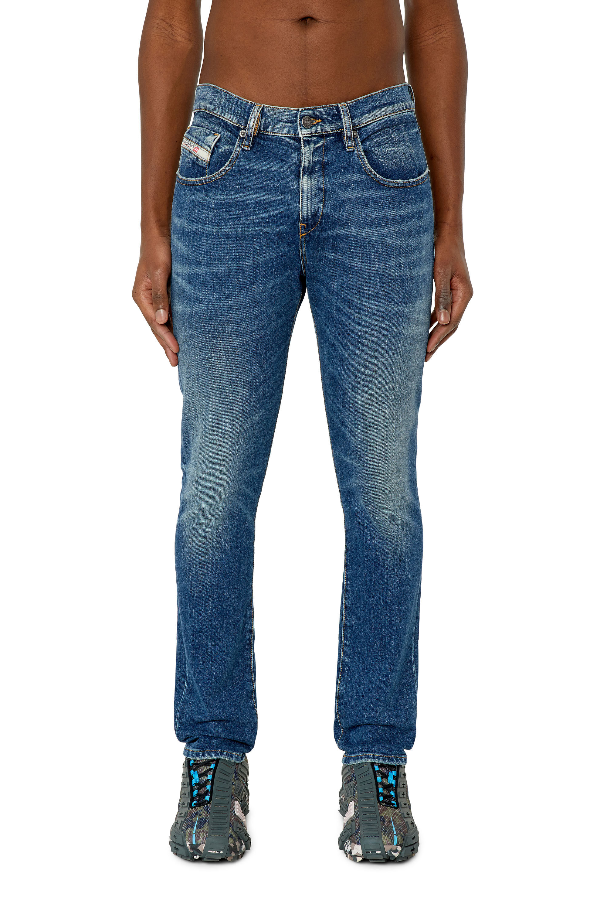 Diesel - Man Slim Jeans 2019 D-Strukt 007L1, Medium blue - Image 3