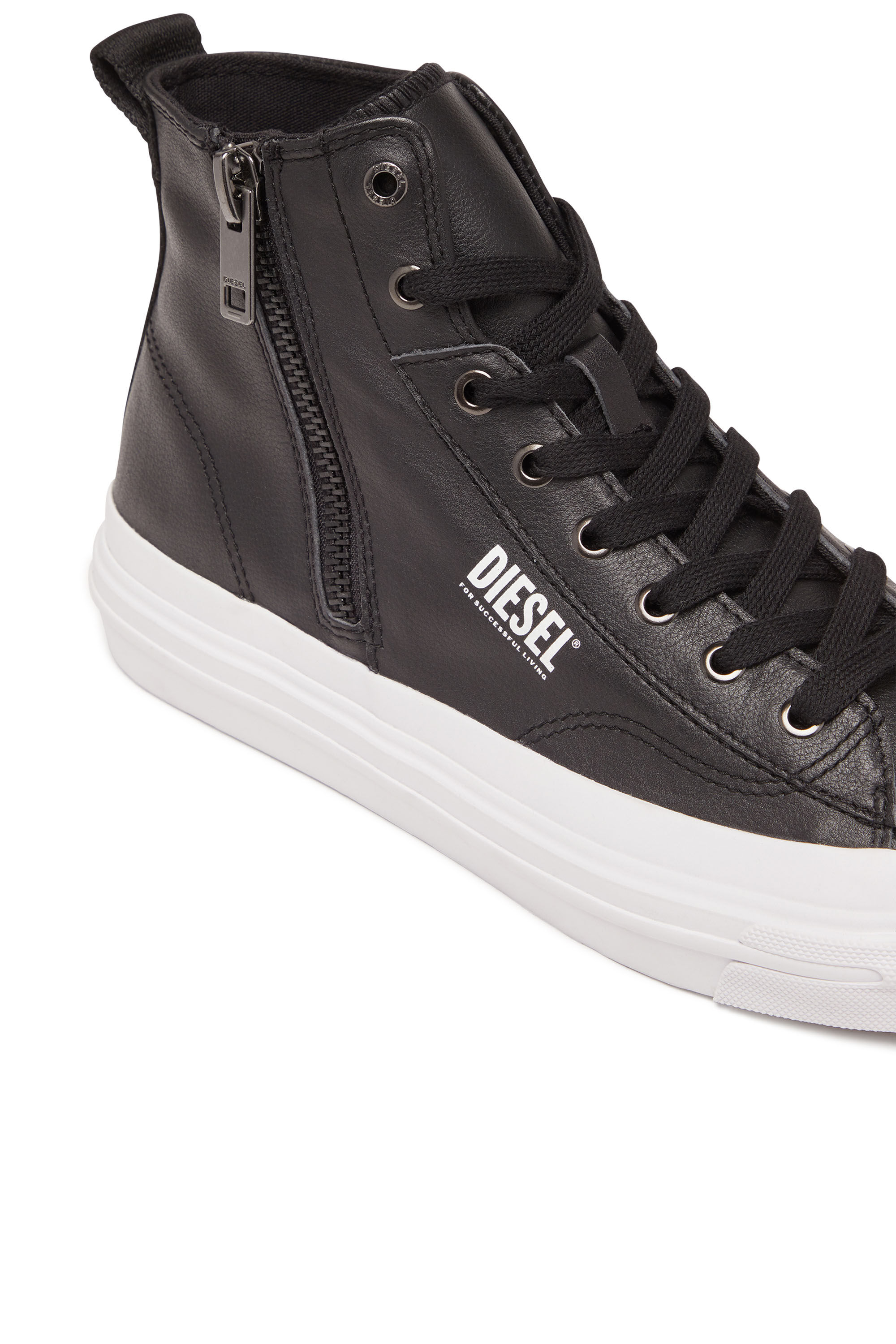 Diesel - S-ATHOS DV MID, Man S-Athos Dv Mid - High-top sneakers with side zip in Black - Image 6
