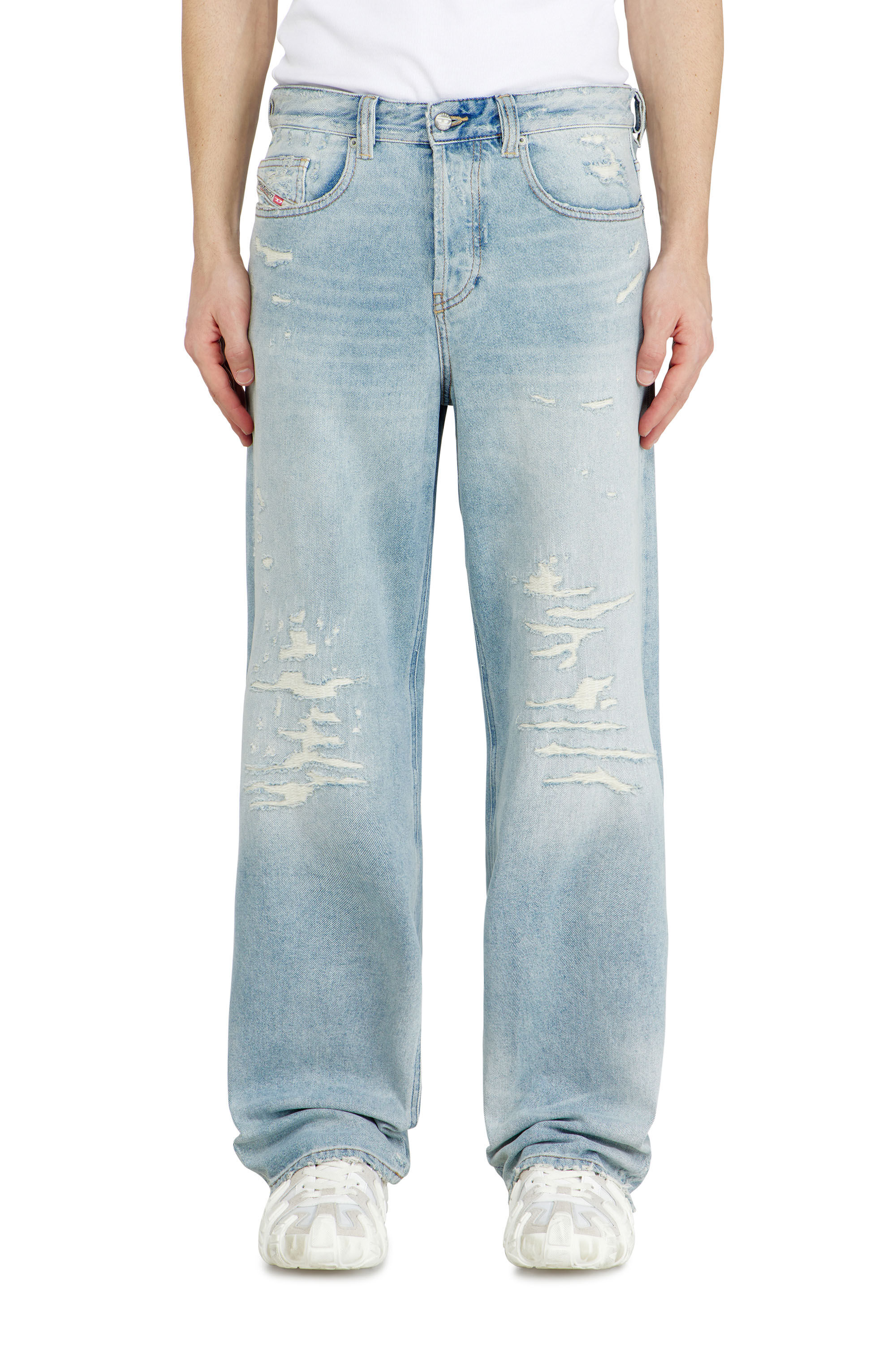 Diesel - Man's Relaxed Jeans 2001 D-Macro 09M53, Light Blue - 4