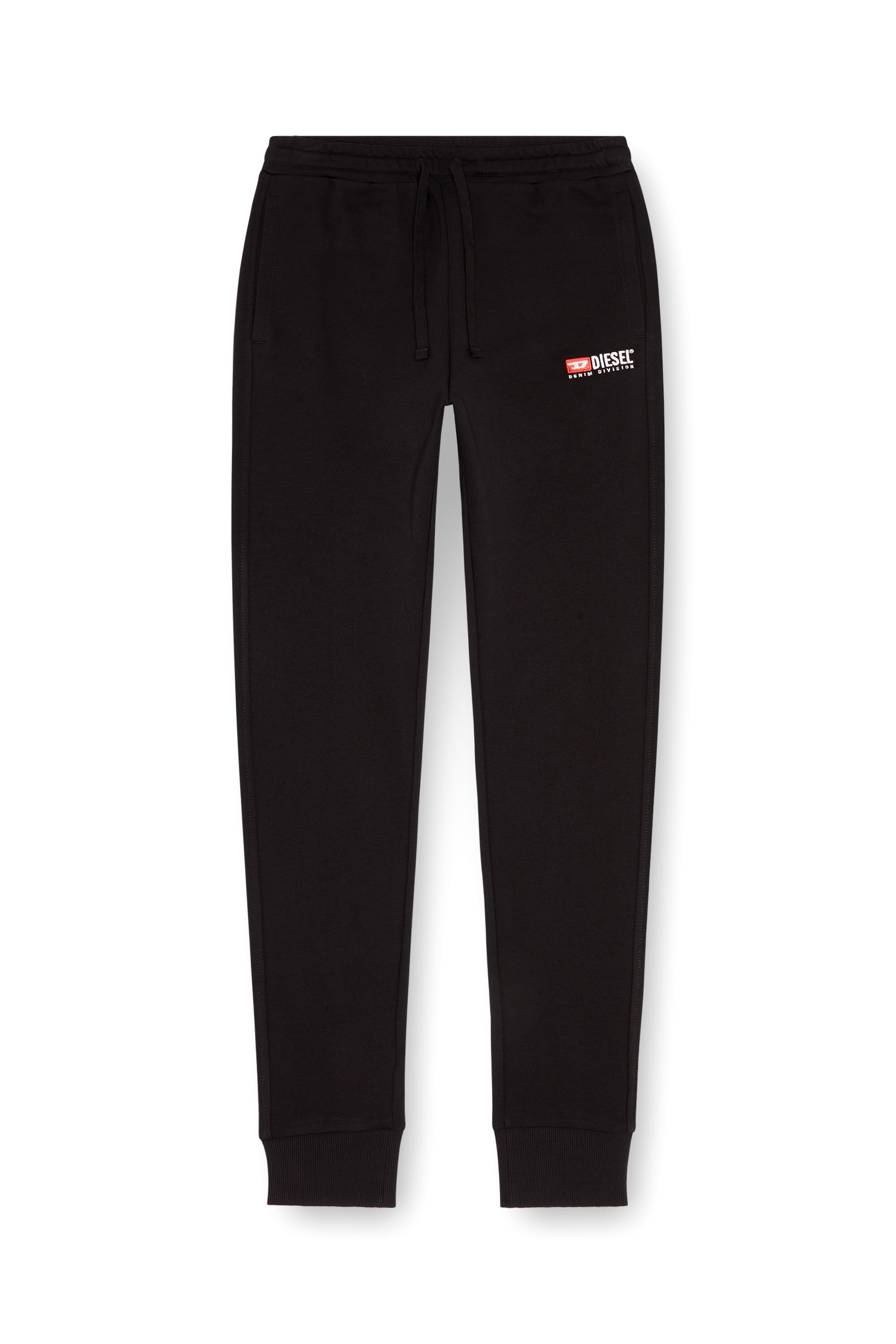 Diesel - P-TARY-DIV, Man Track pants with embroidered logo in Black - Image 2
