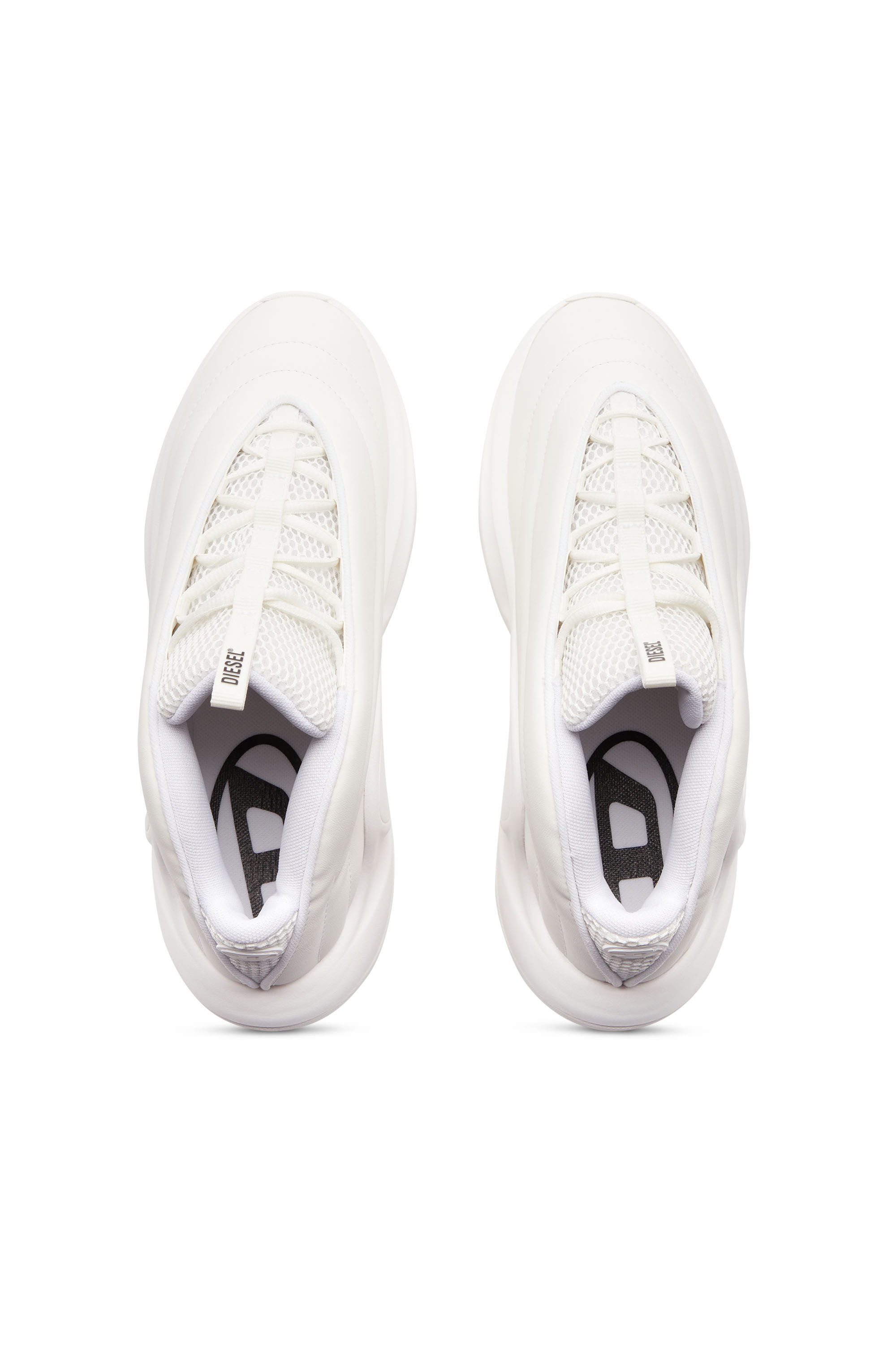 Diesel - S-D-RUNNER X, Unisex S-D-Runner X-Slip-on sneakers with matte Oval D instep in White - Image 4