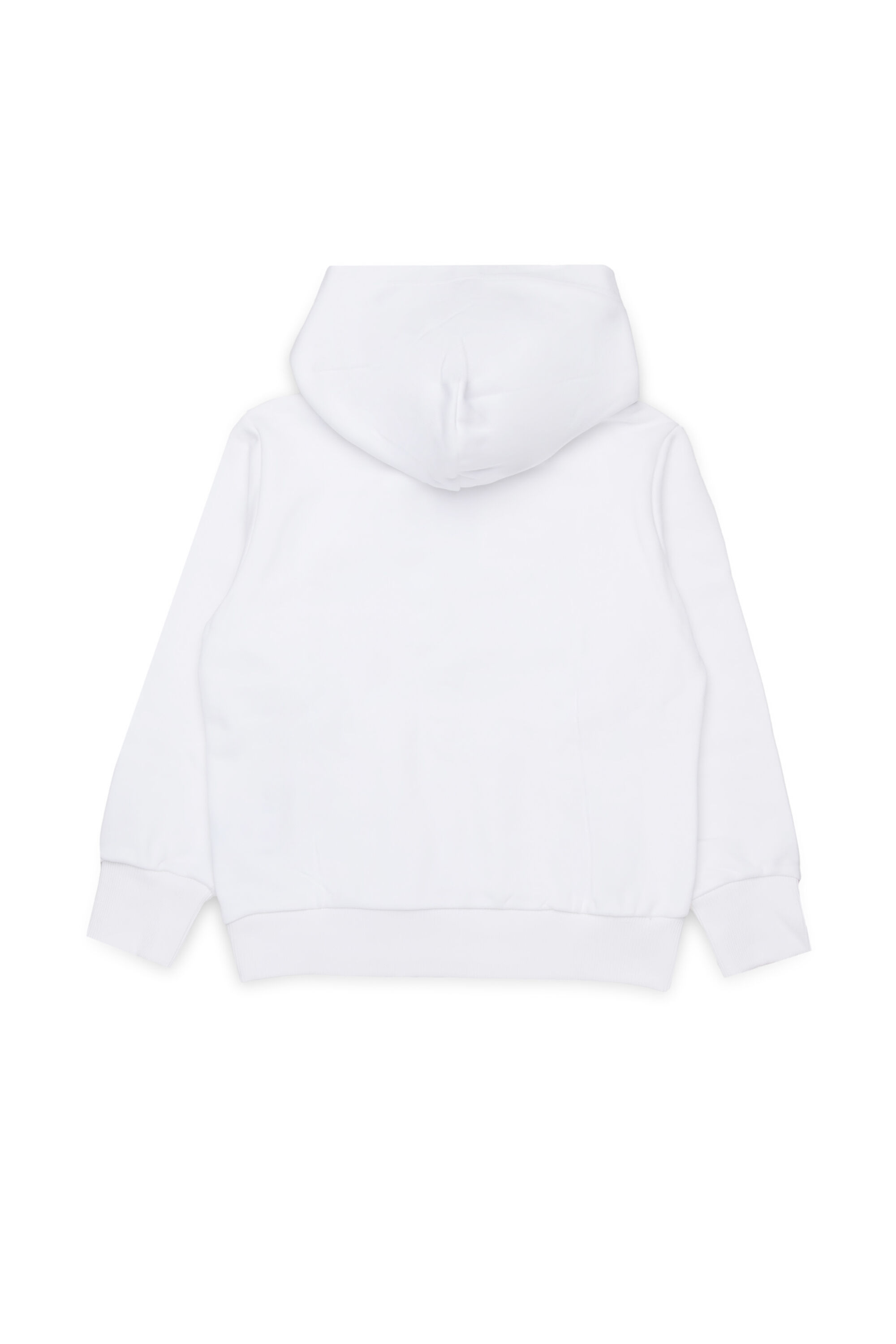 Diesel - SDROPSHOOD OVER, Man's Cotton sweatshirt with logo print in White - 2