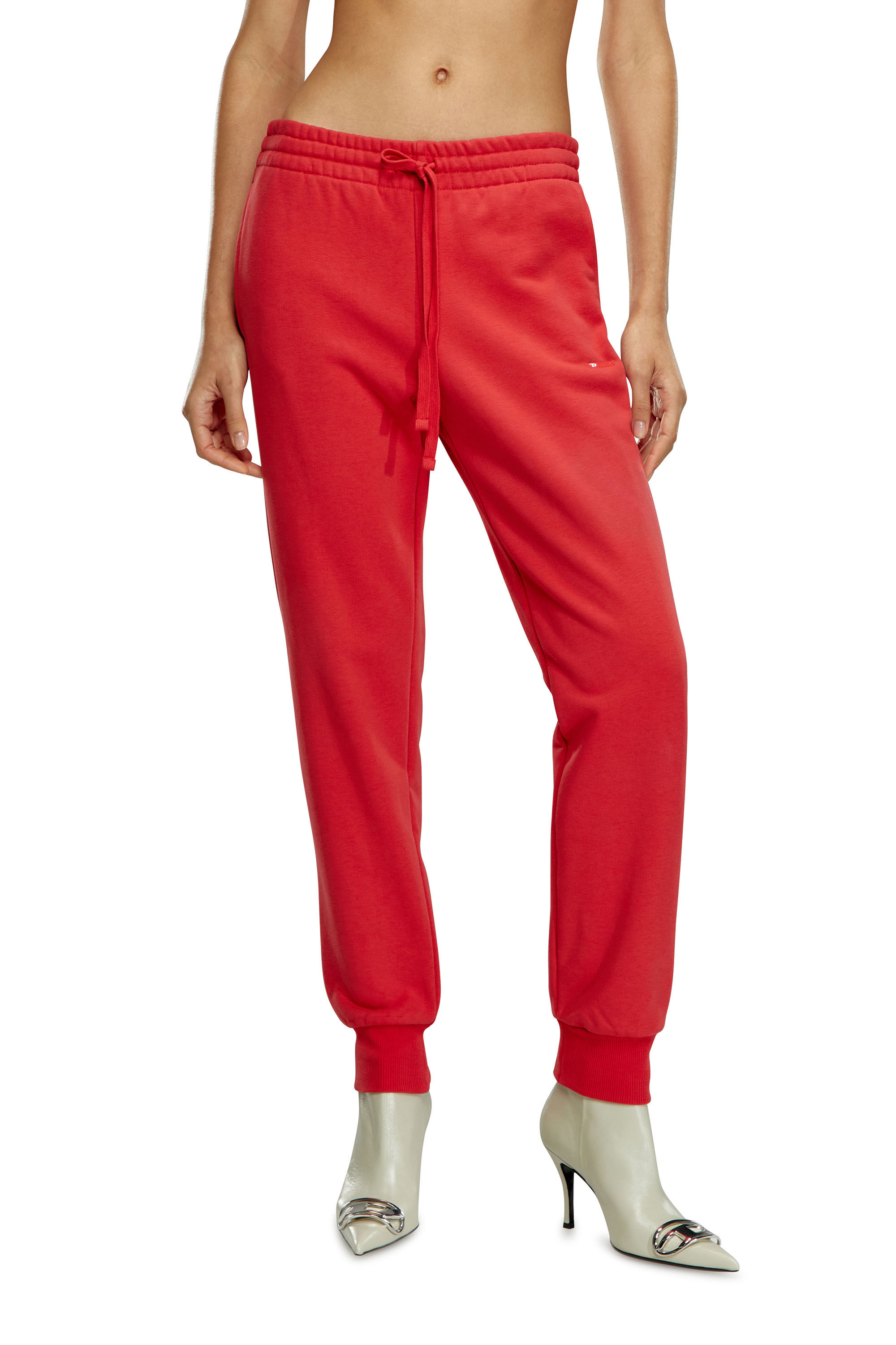 Diesel - P-JAMY-MICRODIV, Woman Sweatpants with micro logo embroidery in Red - Image 3