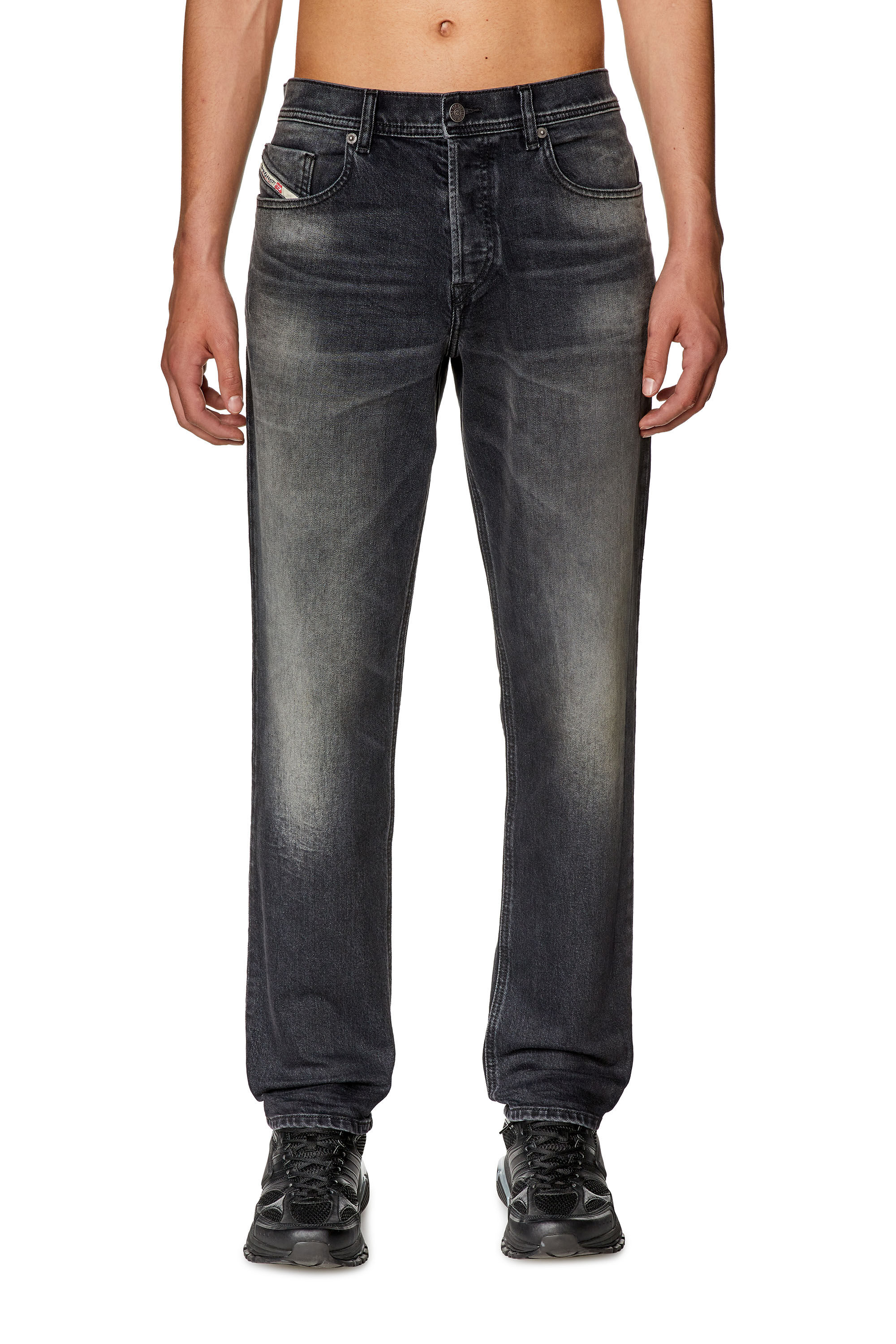 Diesel - Man Tapered Jeans 2023 D-Finitive 09G20, Black/Dark grey - Image 3