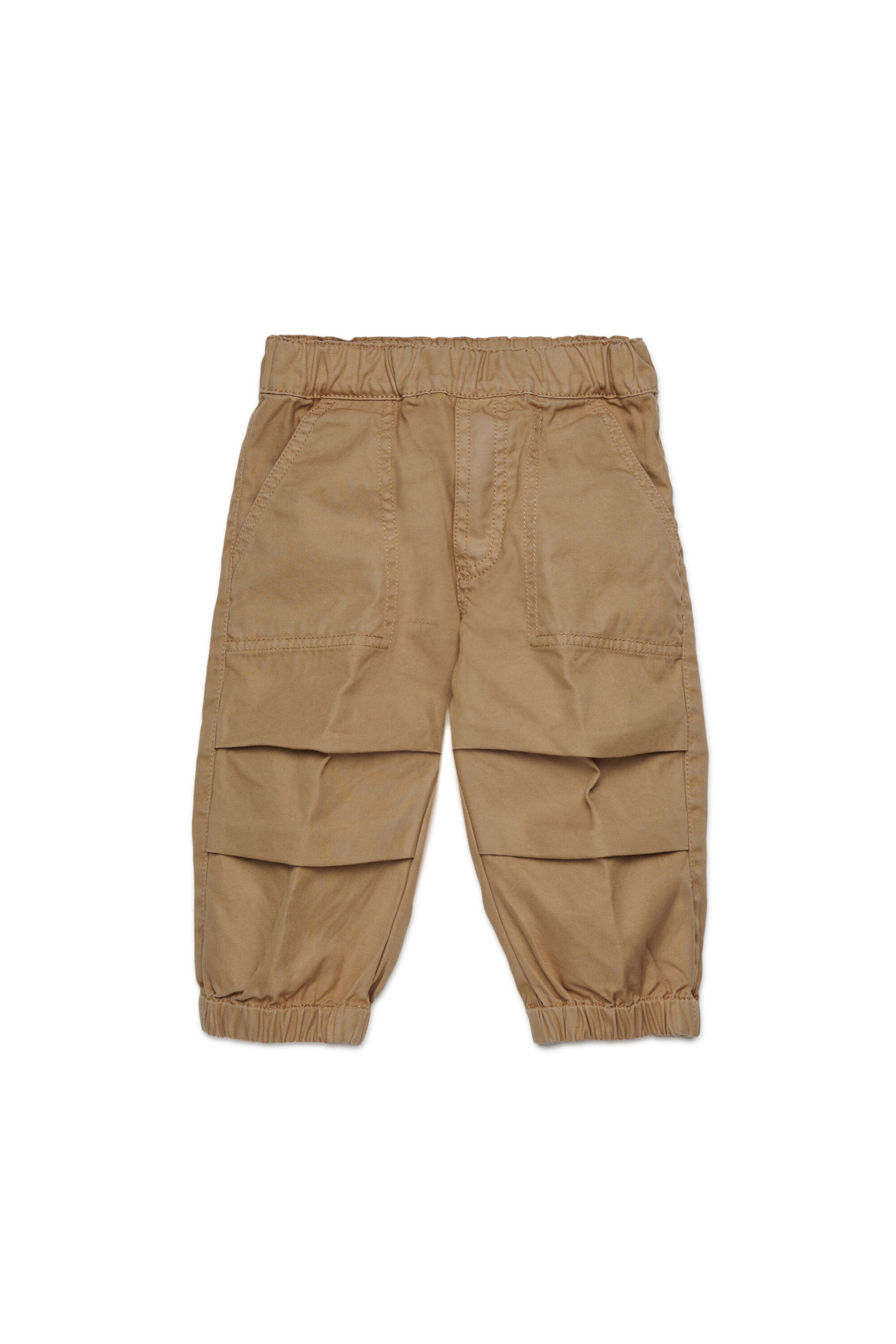 Diesel - PQISB, Man's Cotton pants with cargo pockets in Light Brown - 1