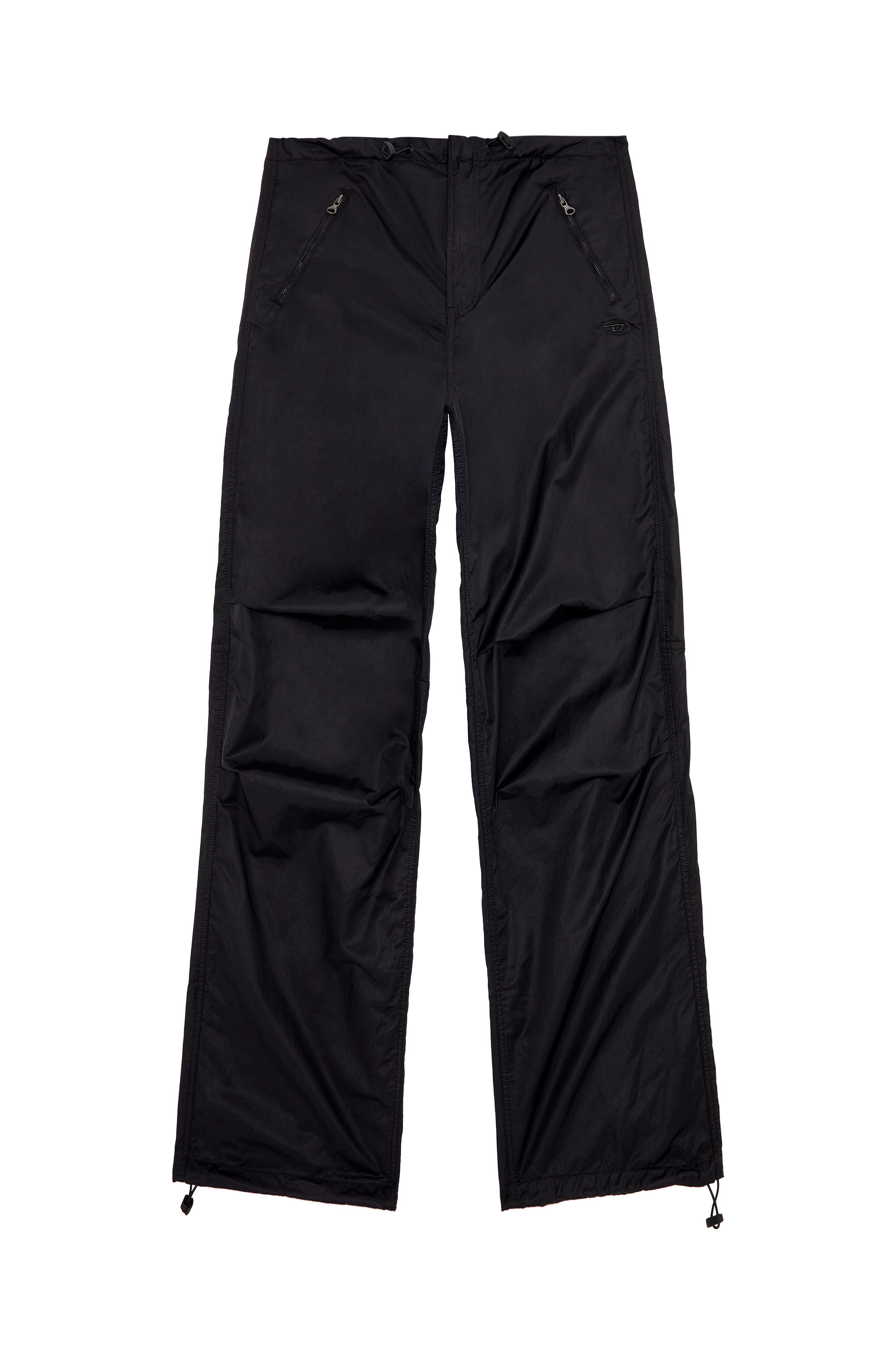 Diesel - P-DIAMANDA, Woman Ergonomic cargo pants in micro twill in Black - Image 2
