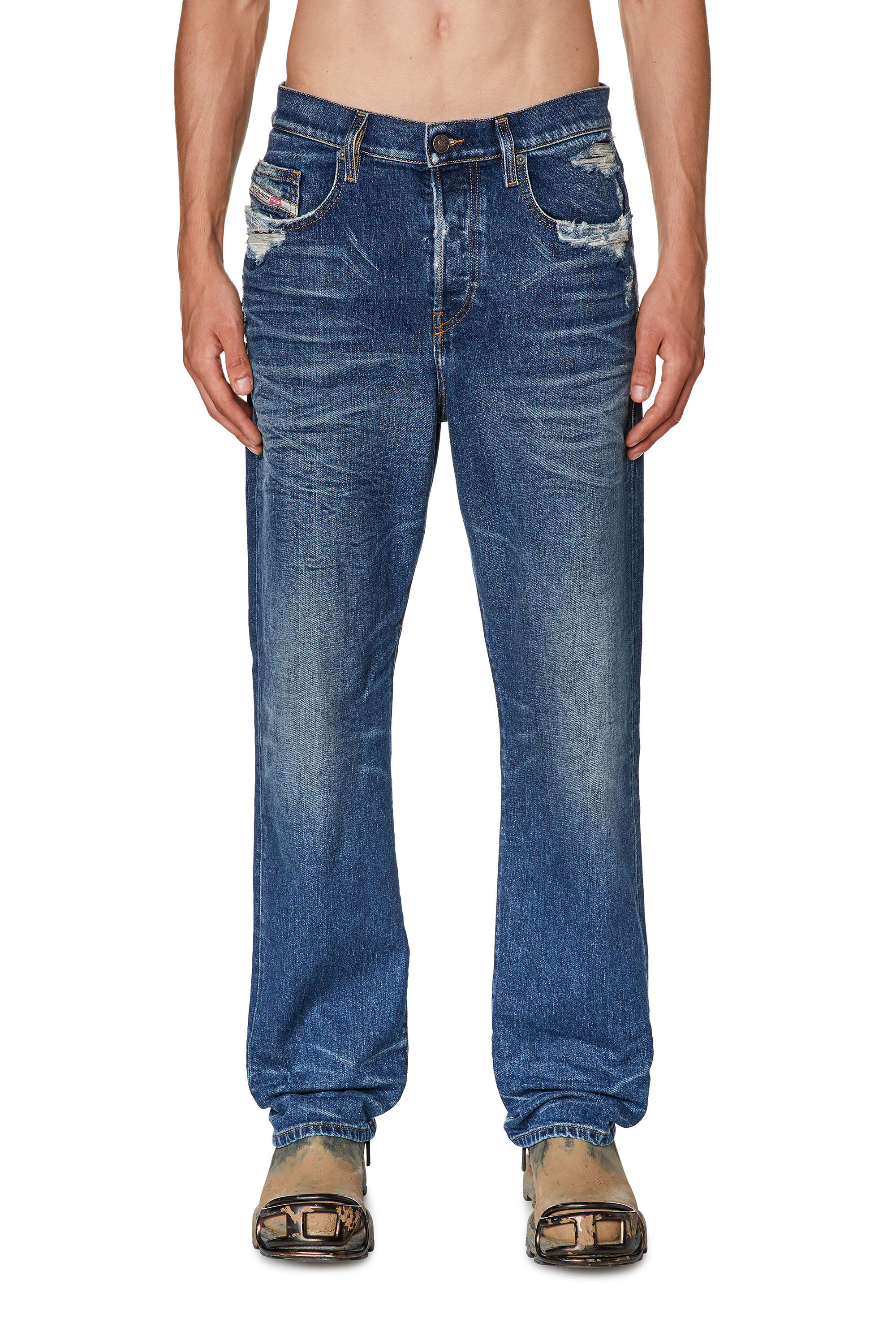 Diesel - Straight Jeans 2020 D-Viker 007Q2, Medium blue - Image 3