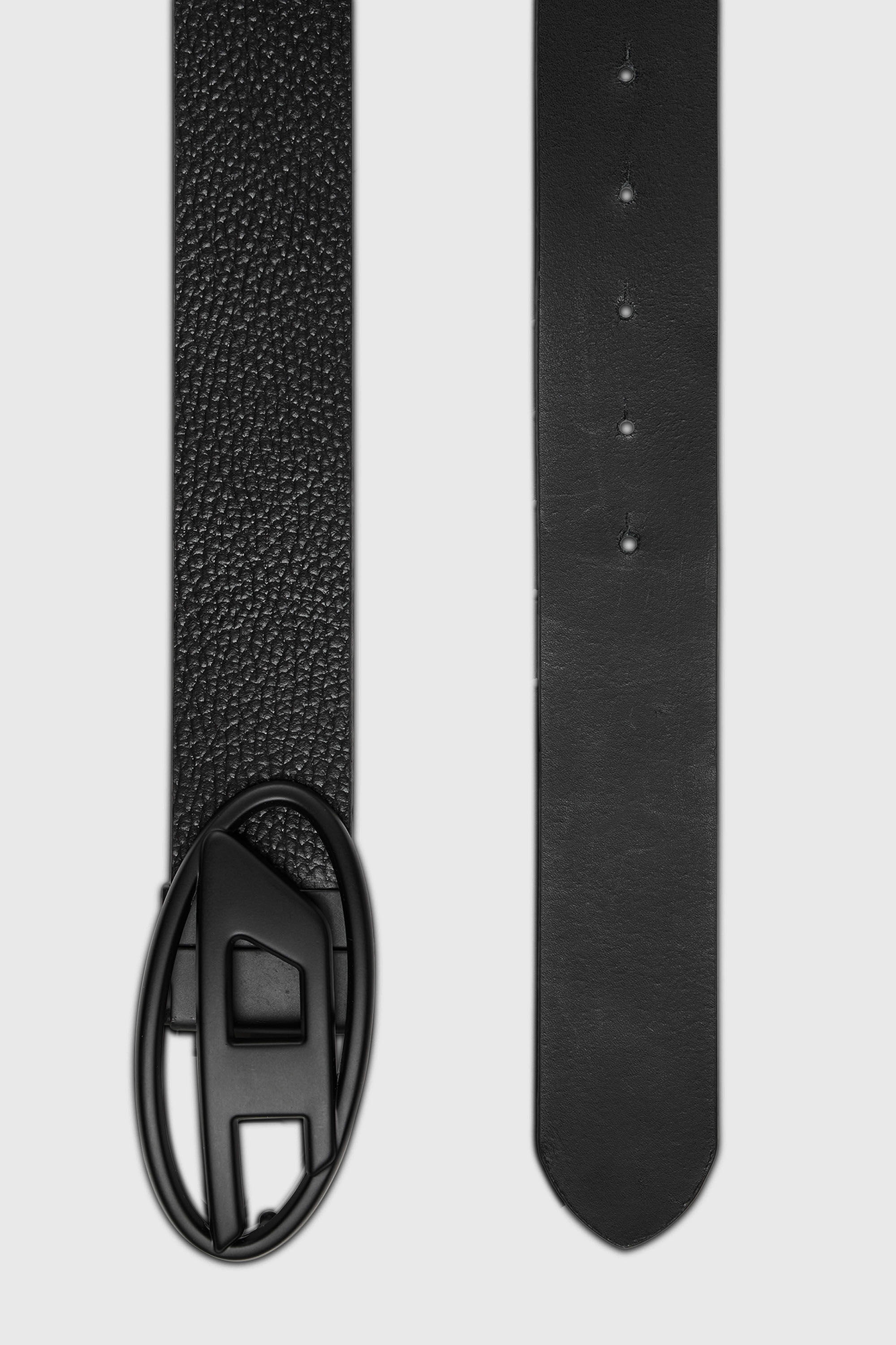 Diesel - B-1DR REV II, Man's 3.9cm reversible leather belt in Black - 2
