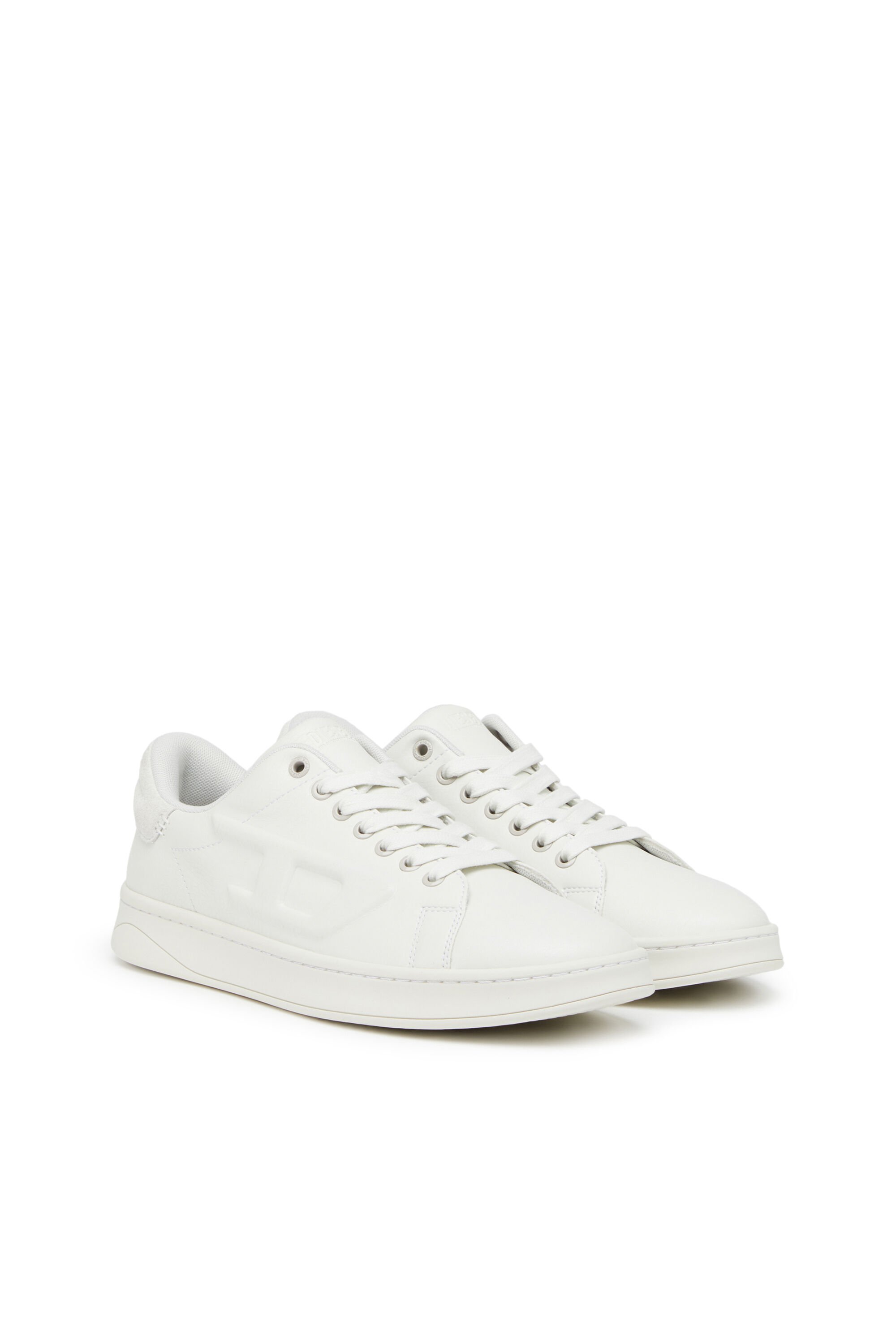 Diesel - S-ATHENE LOW, Man S-Athene Low-Sneakers with embossed D logo in White - Image 2