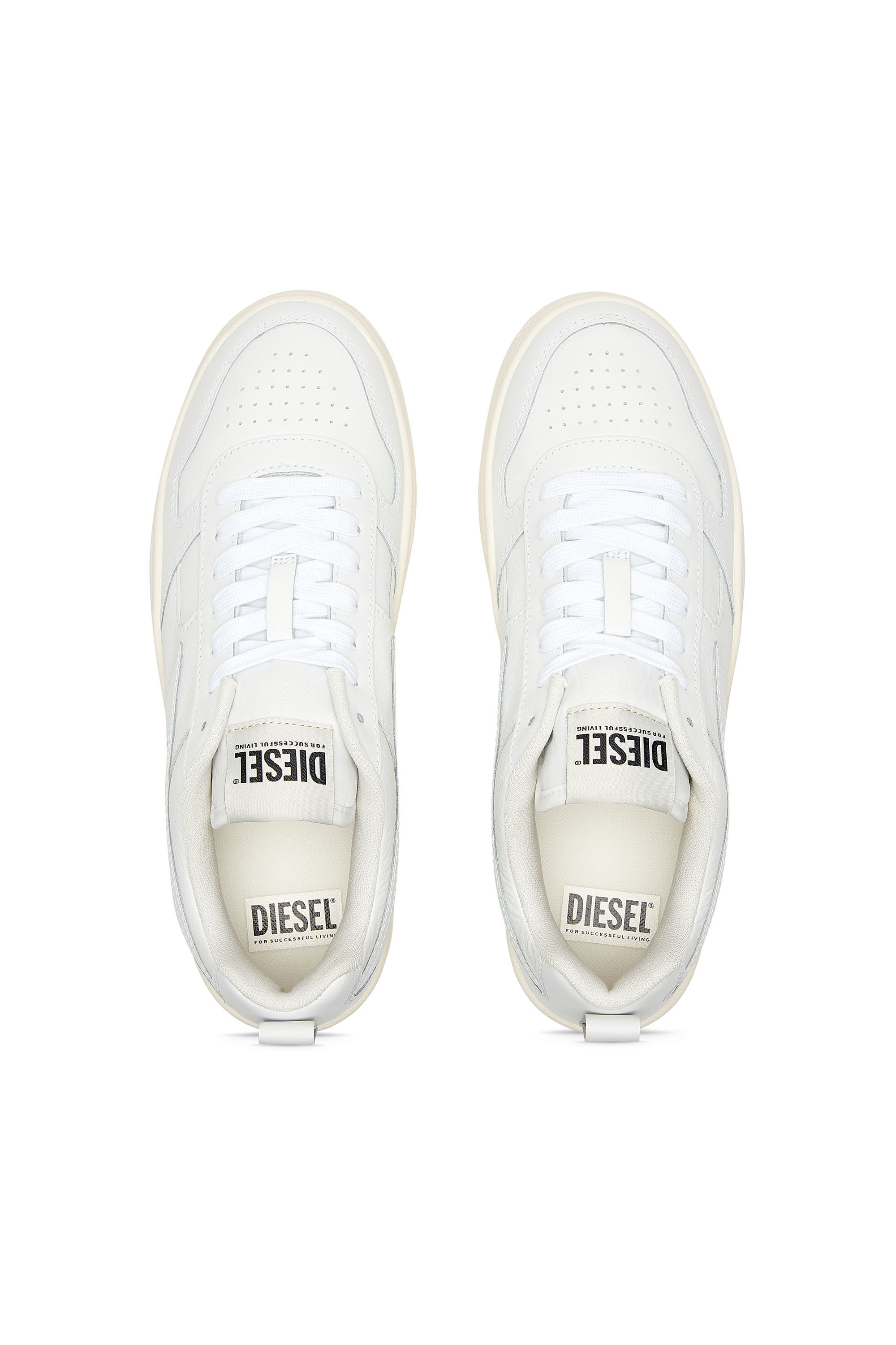 Diesel - S-UKIYO V2 LOW, Man S-Ukiyo V2 Low - Low-top sneakers with D branding in White - Image 4