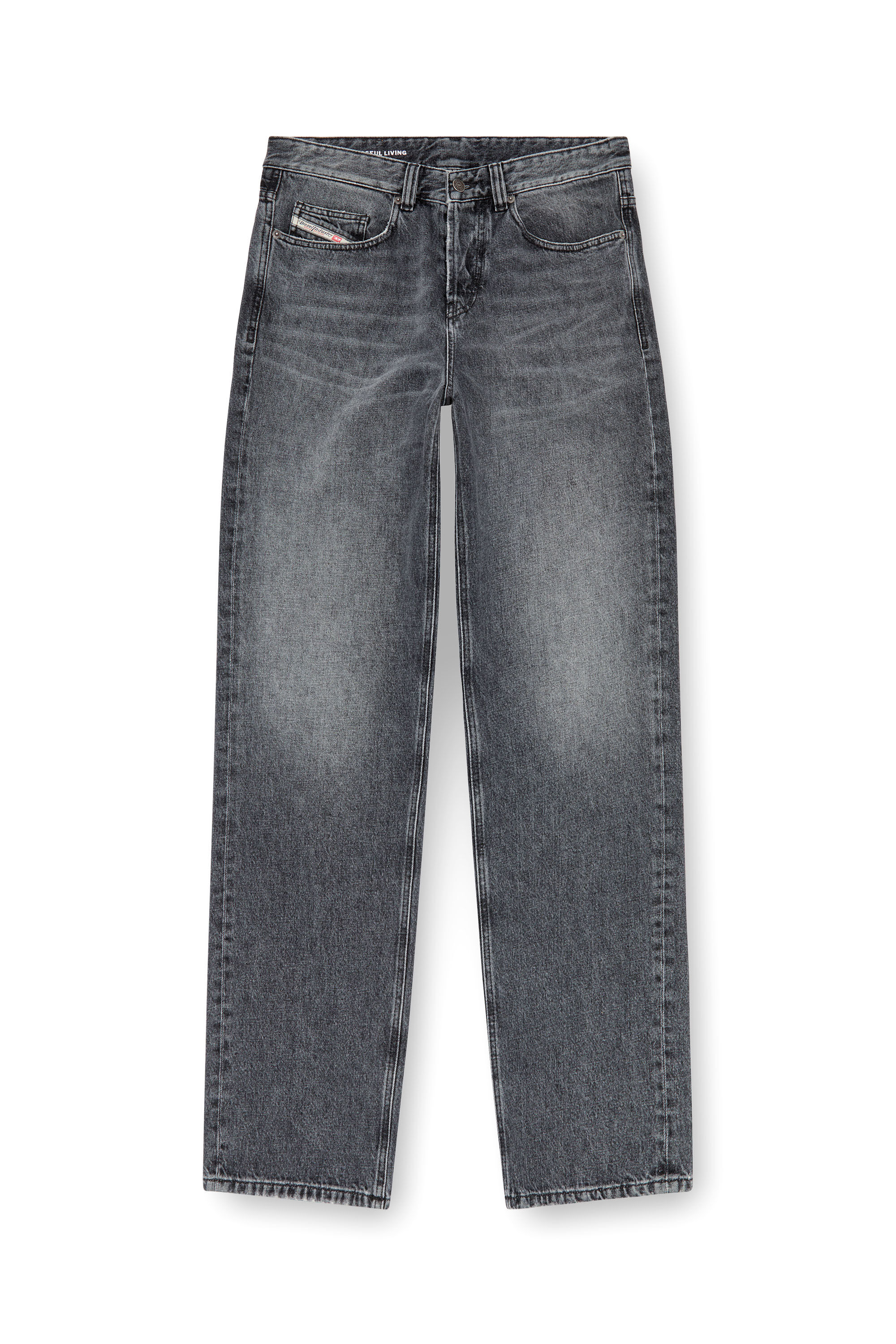 Diesel - Man Straight Jeans 2001 D-Macro 007X3, Dark grey - Image 2