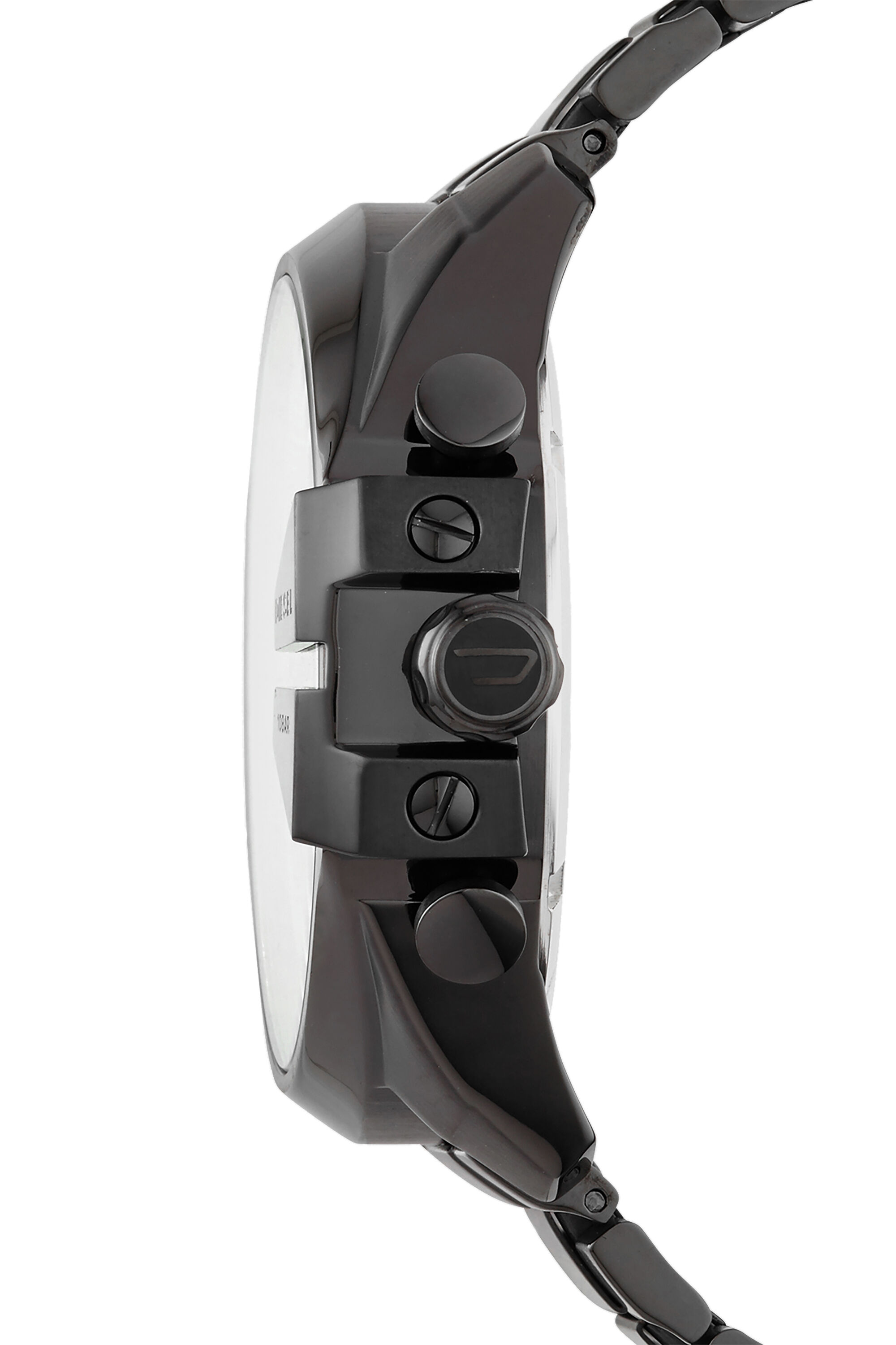 Diesel - DZ4318, Man Mega Chief watch with gunmetal plating in Black - Image 2