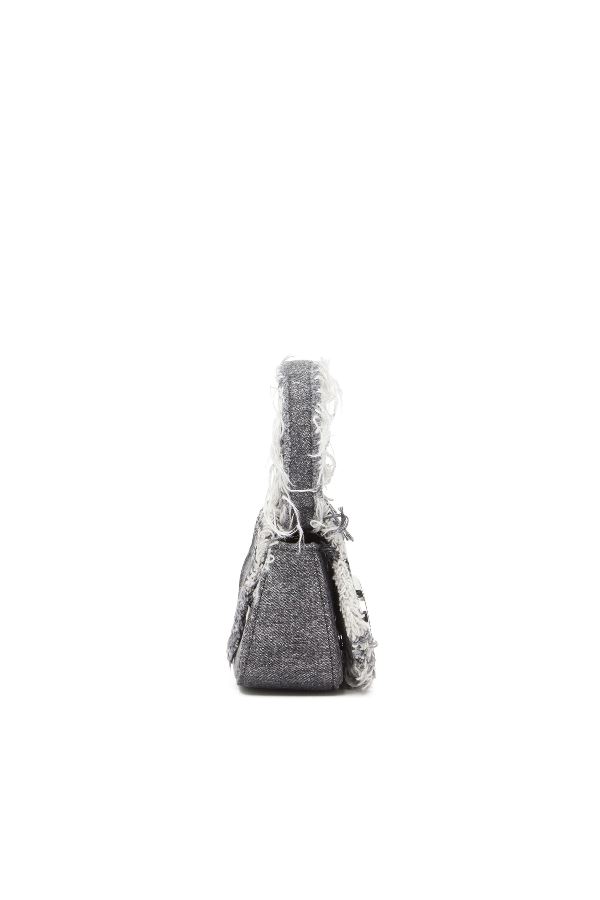 Diesel - 1DR XS, Woman 1DR XS-Iconic mini bag in denim and crystals in Black - Image 4
