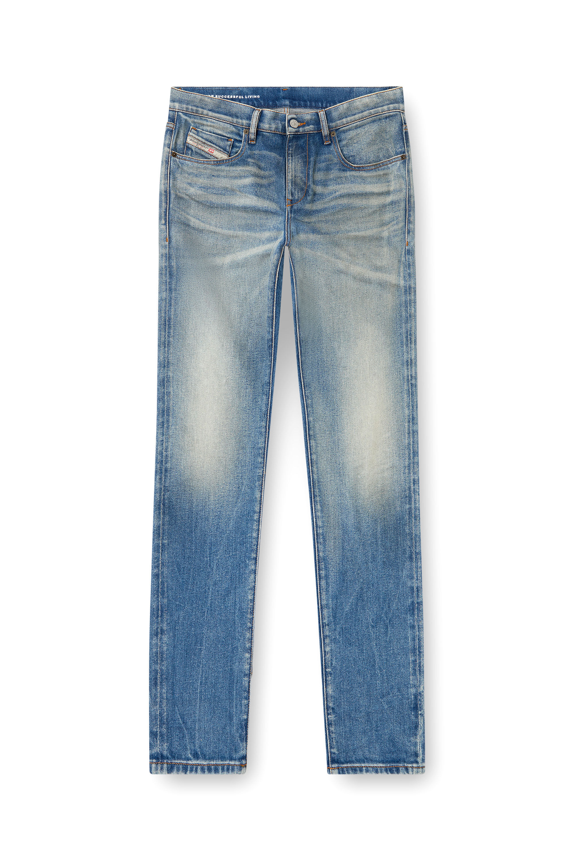 Diesel - Man's Slim Jeans 2019 D-Strukt 09L30, Medium blue - 2