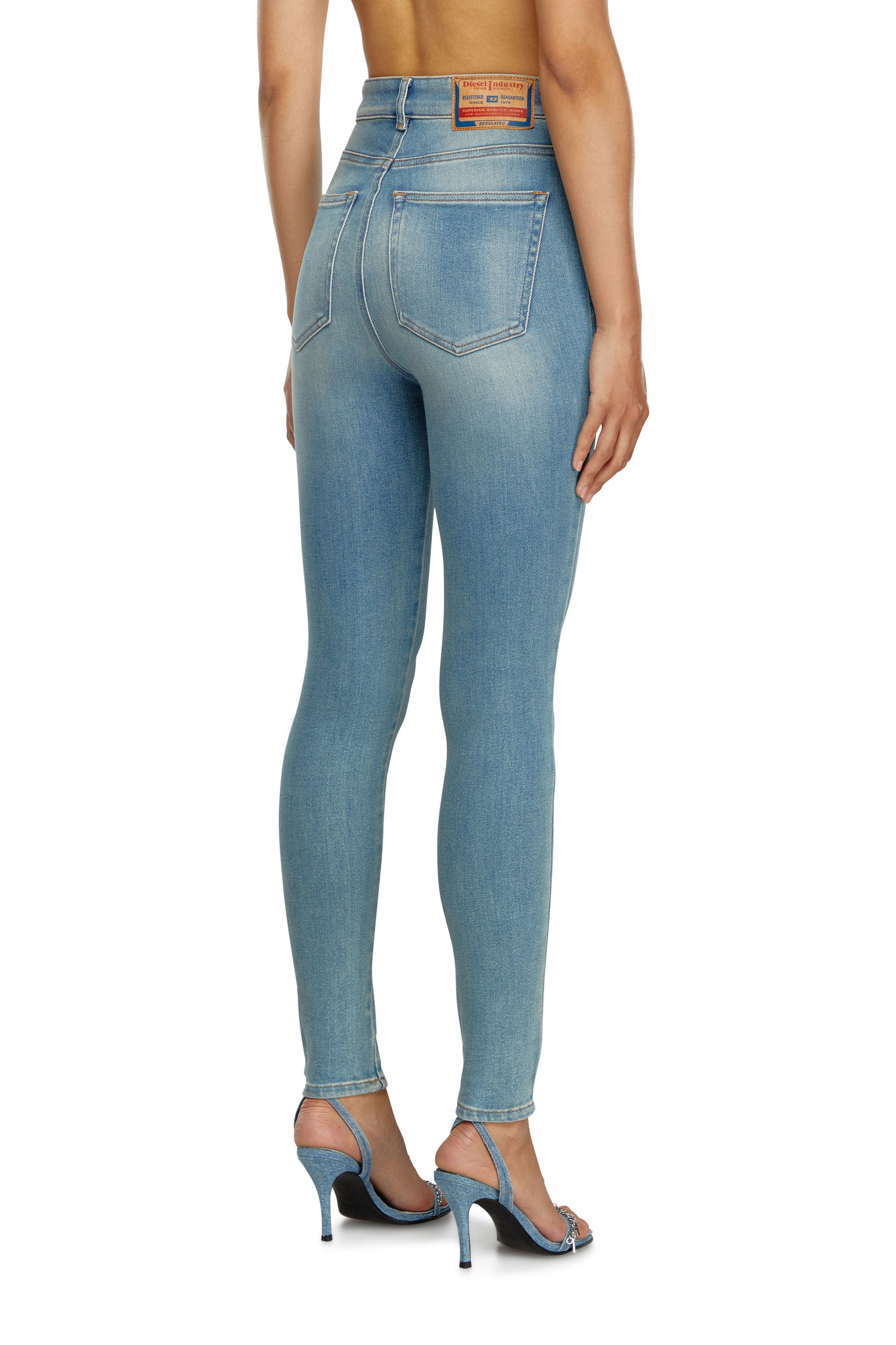 Diesel - Woman Super skinny Jeans 1984 Slandy-High 09J09, Light Blue - Image 4