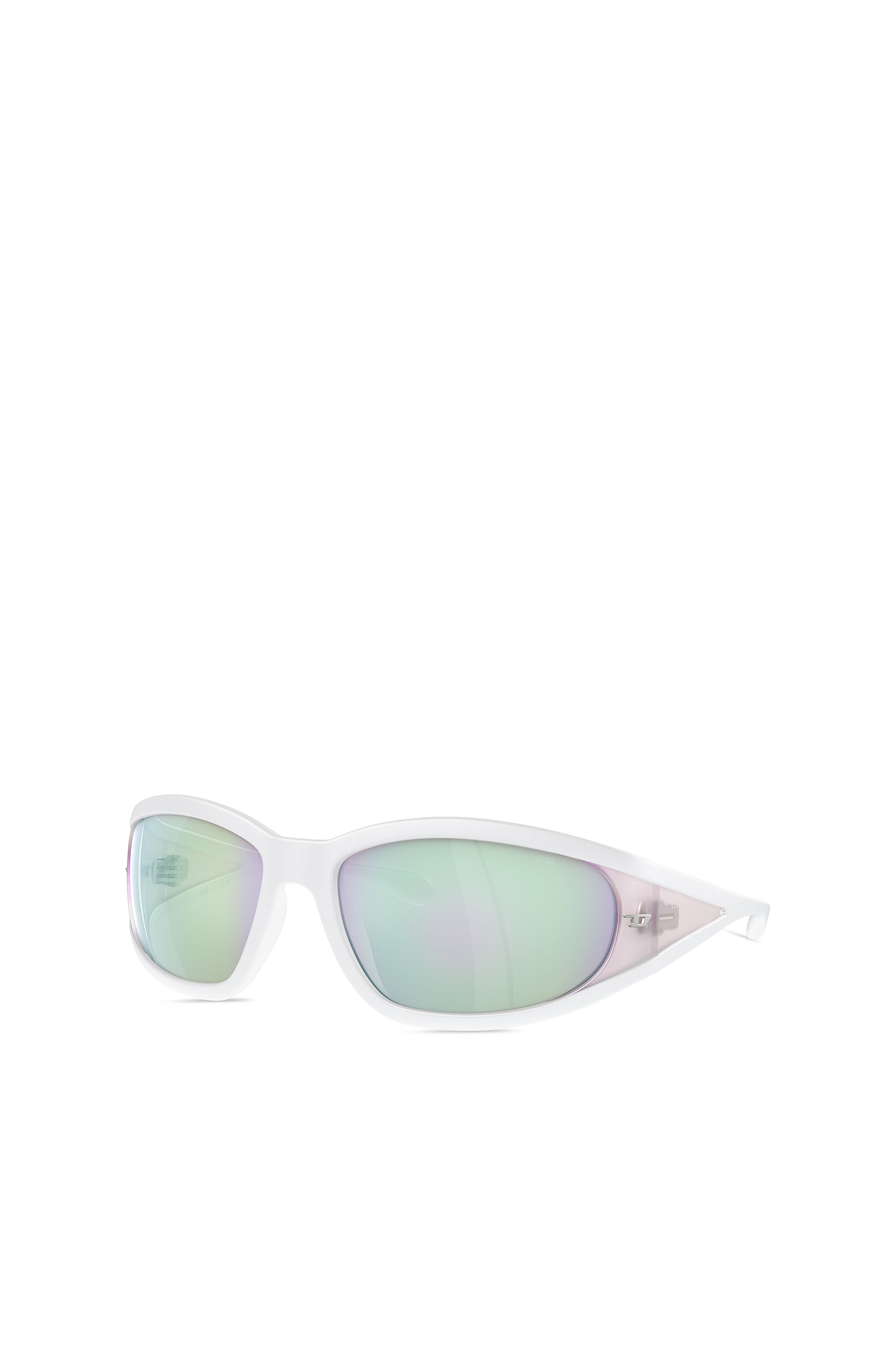Diesel - 0DL3002, Unisex Rectangular sunglasses in acetate in White - Image 5