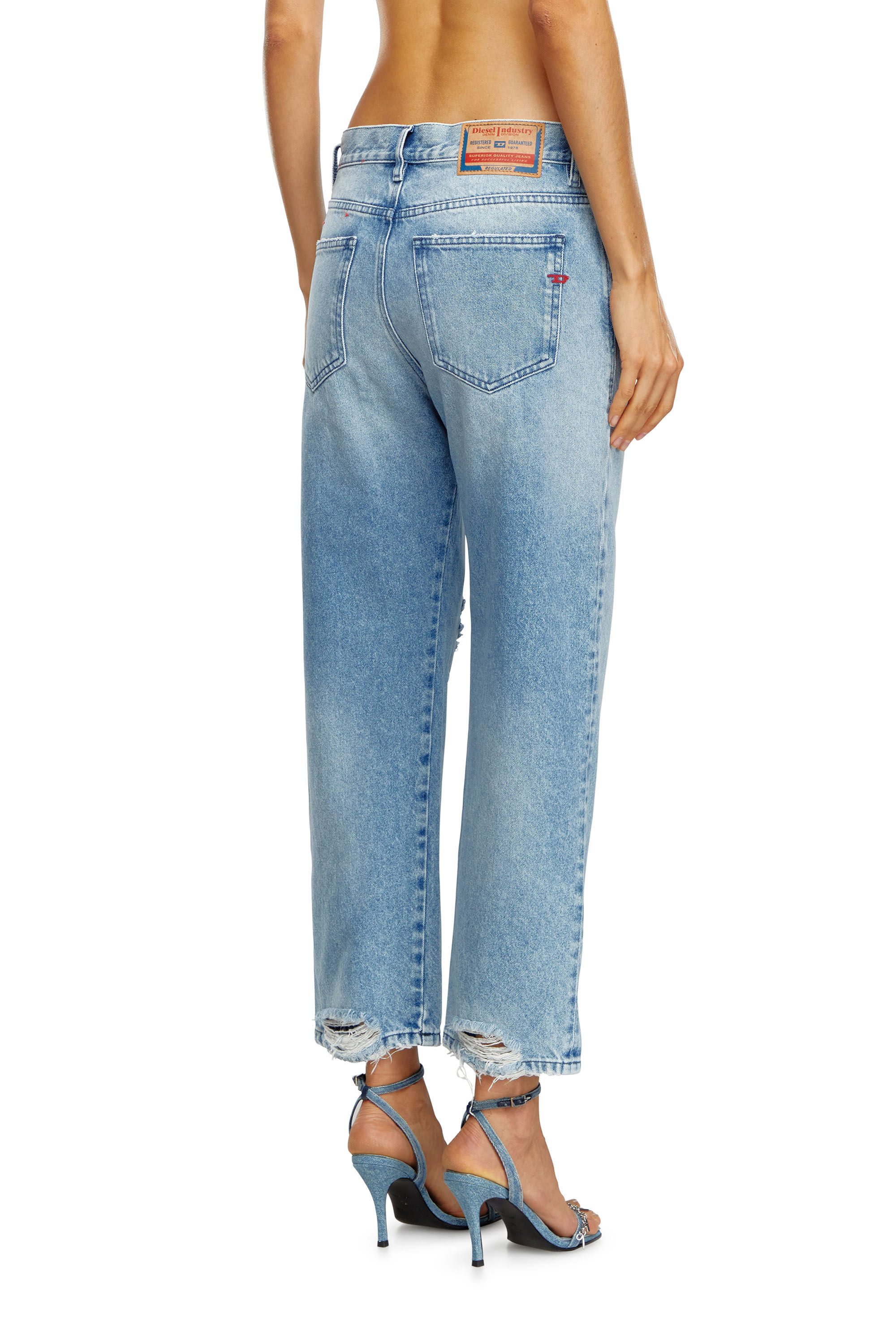 Diesel - Woman Boyfriend Jeans 2016 D-Air 09J80, Light Blue - Image 4