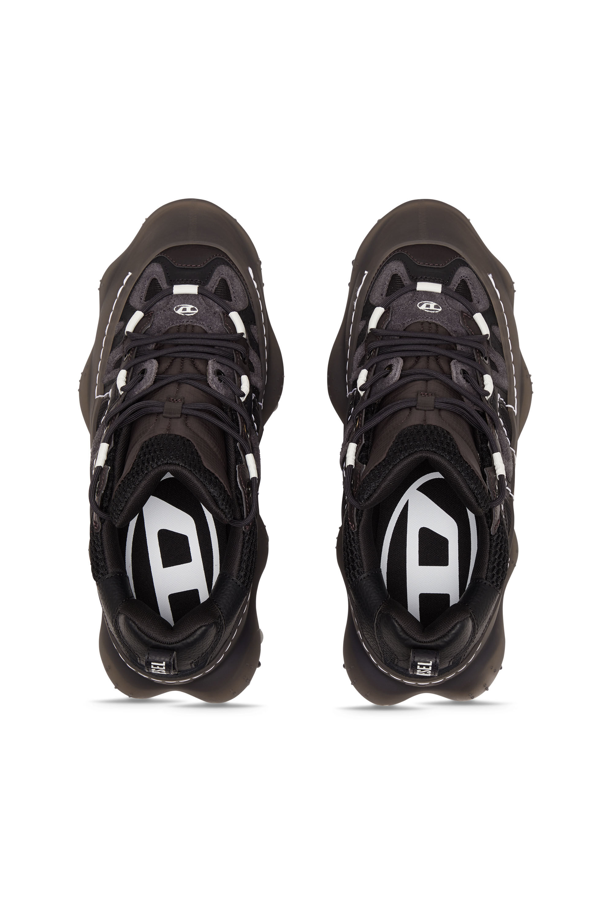 Diesel - S-PROTOTYPE P1, Man S-Prototype P1-Low-top sneakers with rubber overlay in Black - Image 4