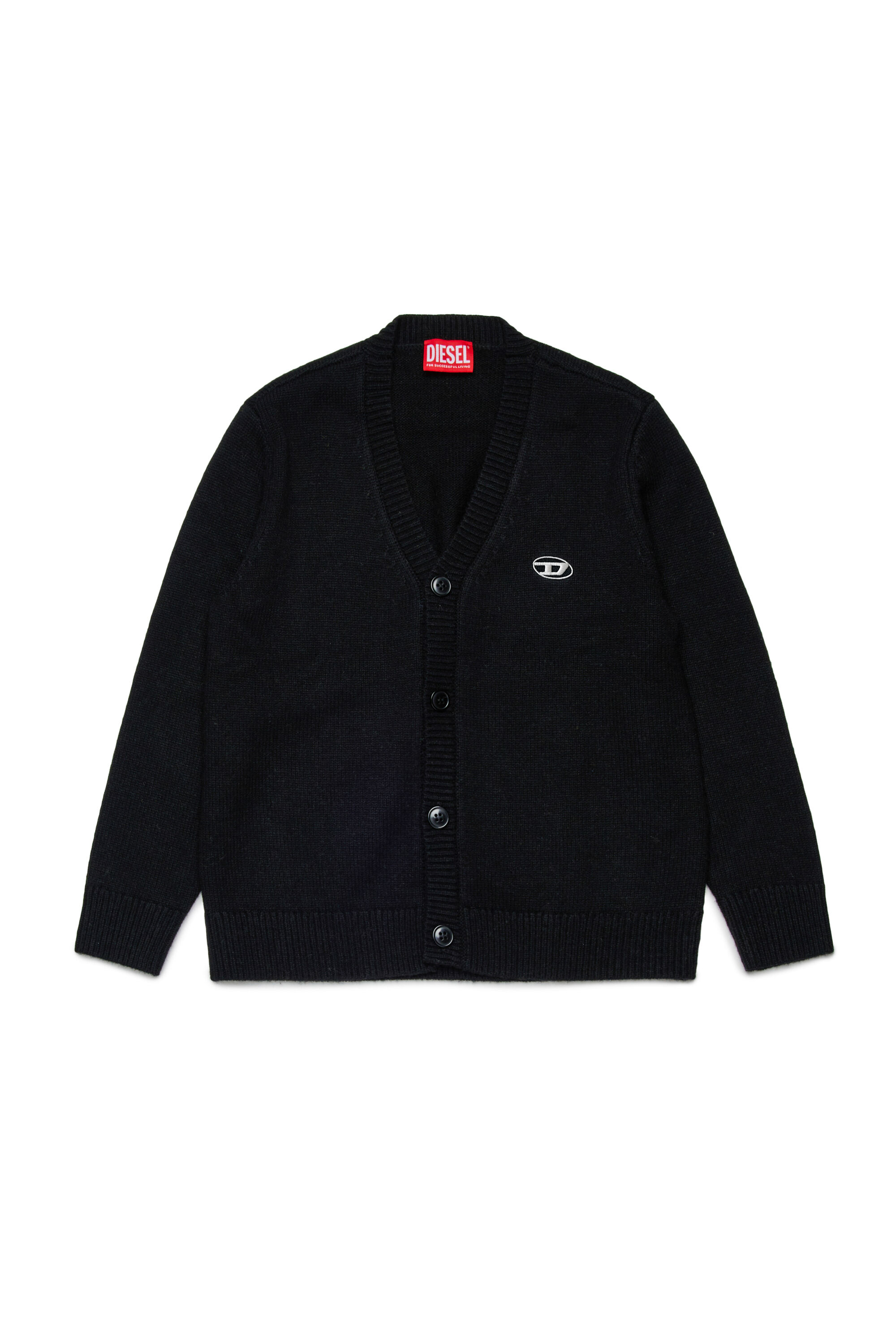 Diesel - KRAMCARDIGAN, Man's Wool cardigan in Black - 1