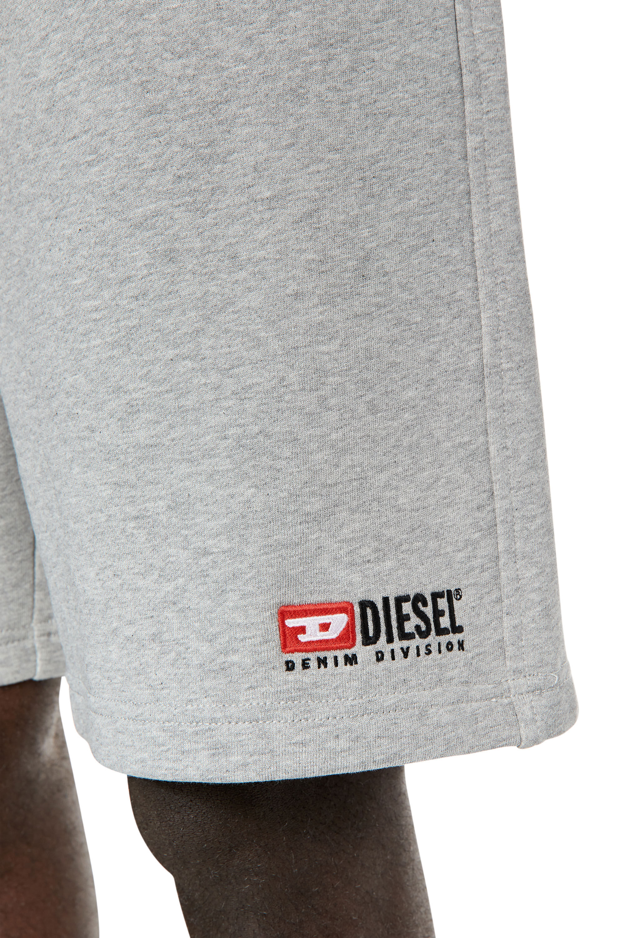 Diesel - P-CROWN-DIV, Man Sweat shorts with embroidered logo in Grey - Image 5