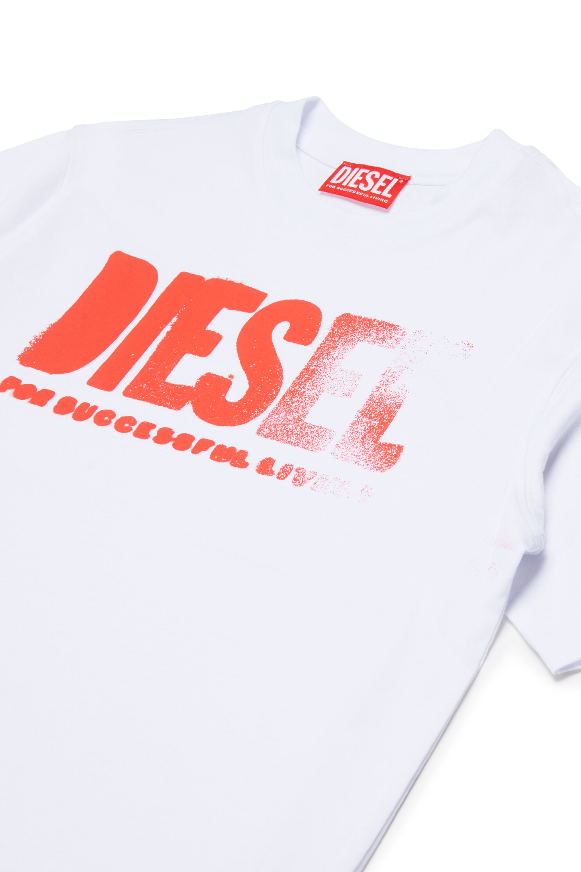Diesel - THIDE OVER, Man's T-shirt with gradient print in White - 3