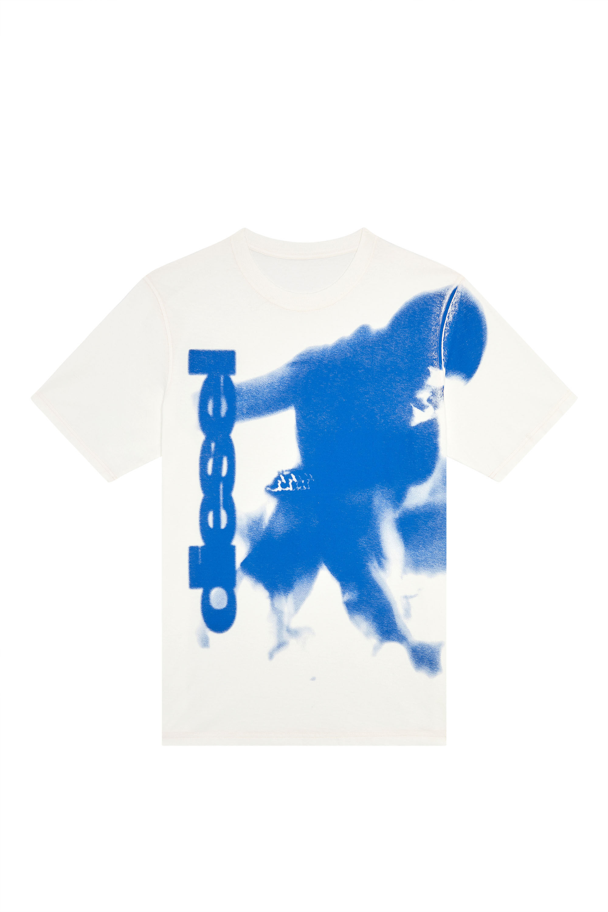 Diesel - T-JUST-N13, Man T-shirt with smudged print in White - Image 2