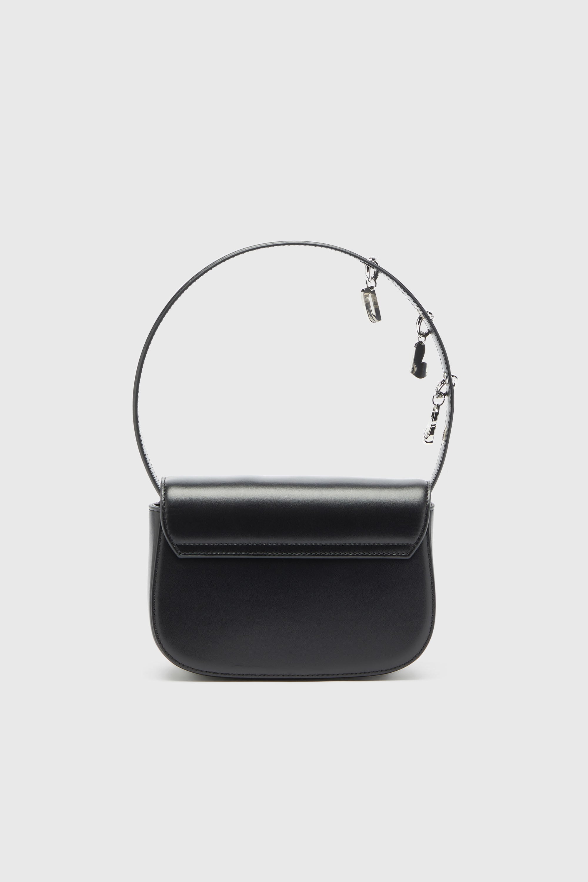 Diesel - 1DR, Woman's 1DR -Iconic shoulder bag in leather with handle charms in Black - 3