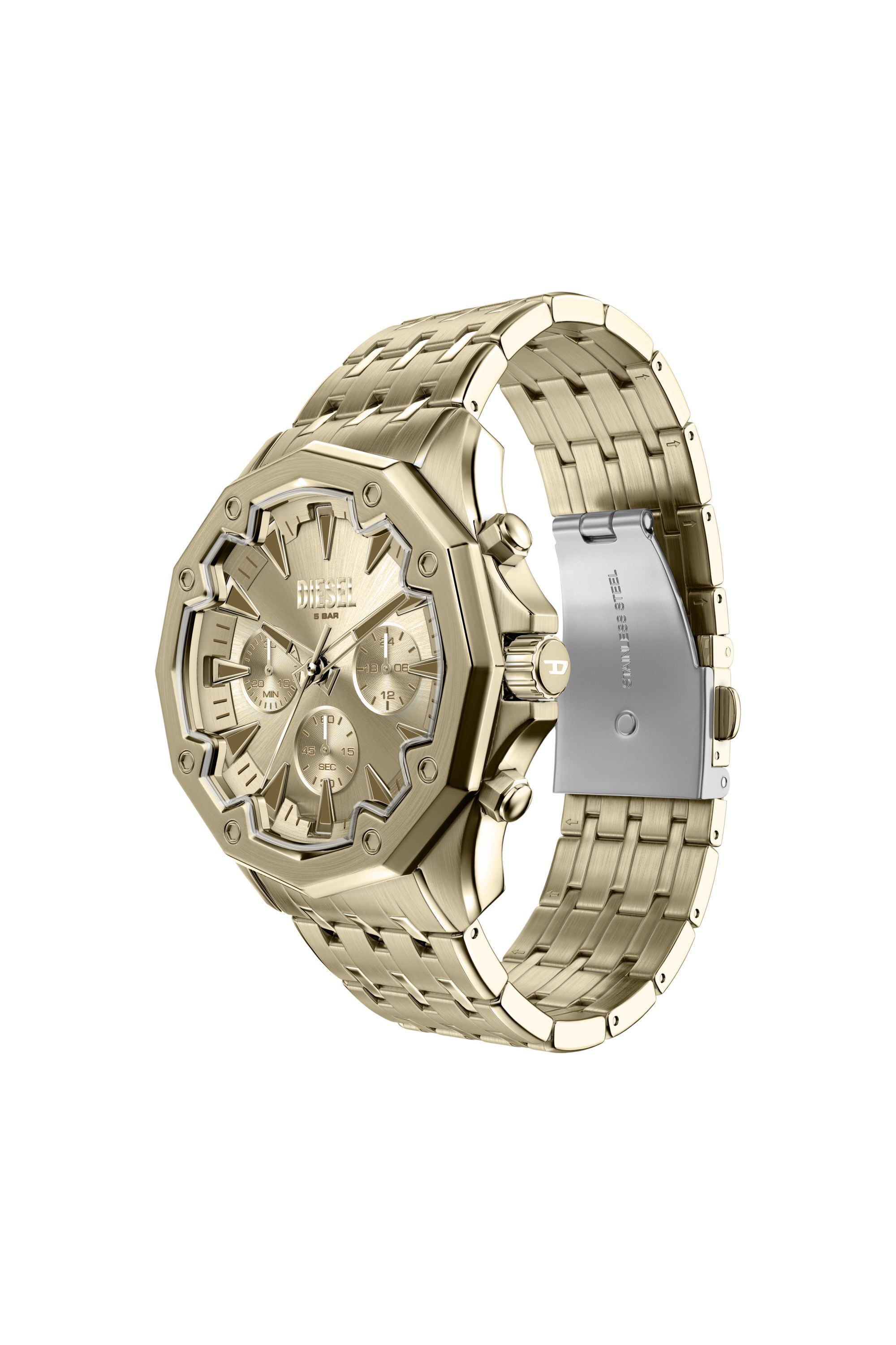 Diesel - DZ4707 WATCH, Man's Stinger Gold-Tone Stainless Steel Watch in Gold - 7