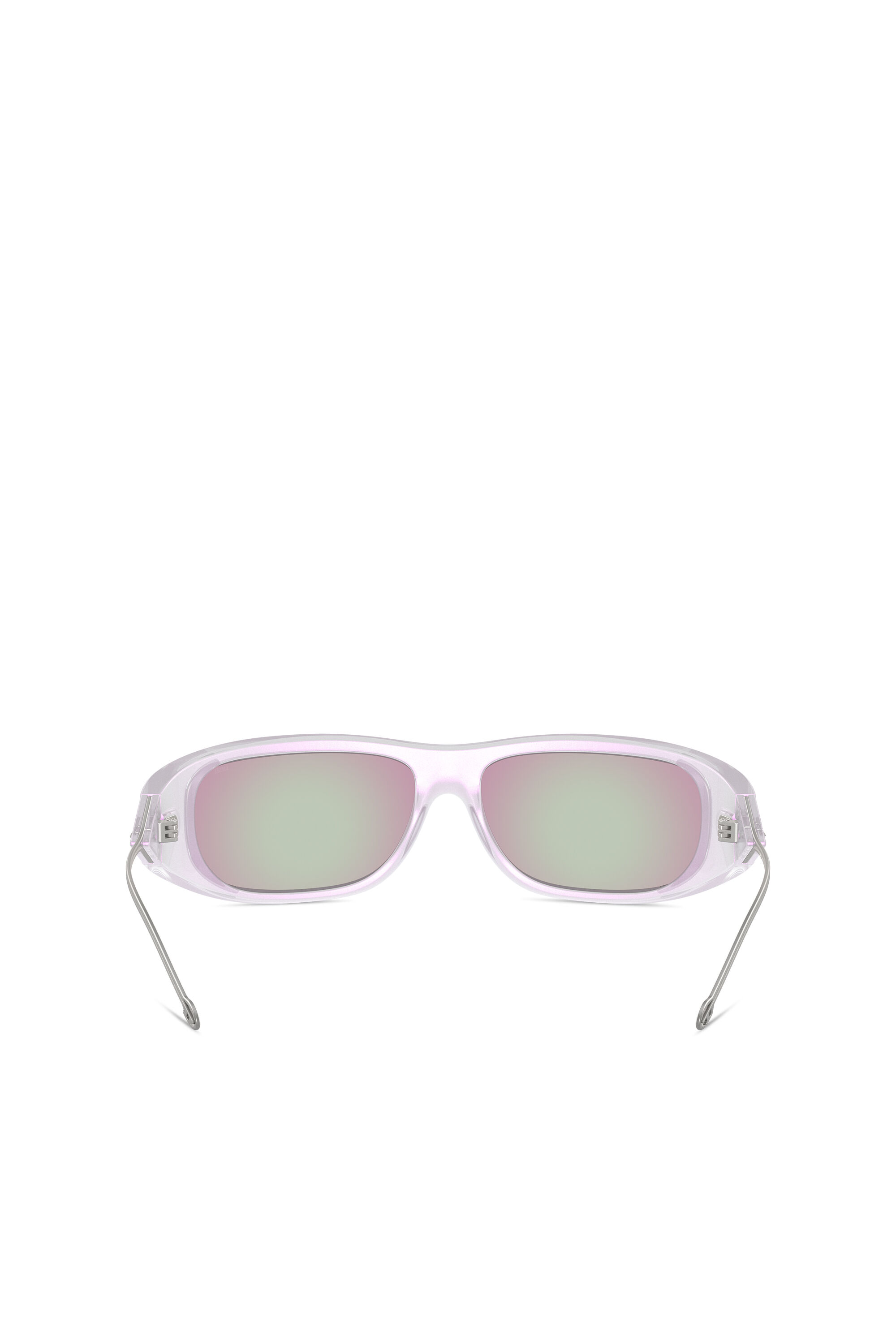 Diesel - 0DL3001, Unisex Wraparound style sunglasses in White - Image 3
