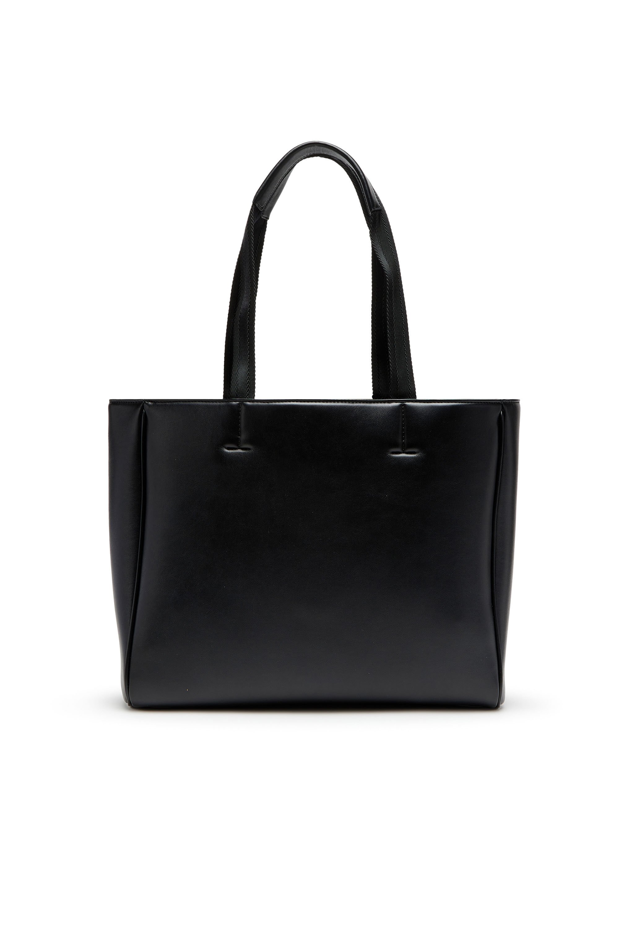 Diesel - HOLI-D SHOPPER EW, Unisex's Holi-D-Square shopper in bonded neoprene in Black - 3