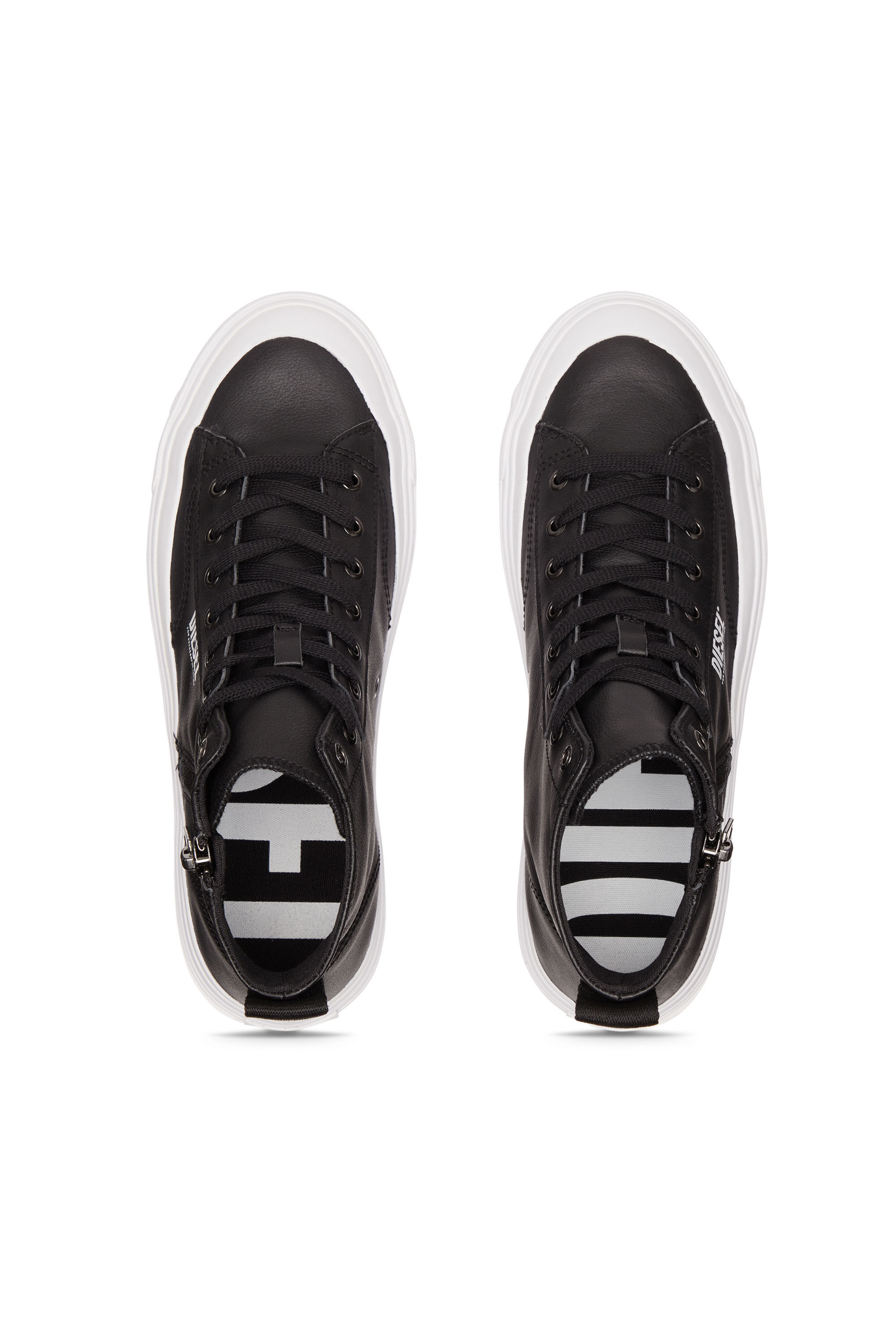 Diesel - S-ATHOS DV MID, Man S-Athos Dv Mid - High-top sneakers with side zip in Black - Image 4