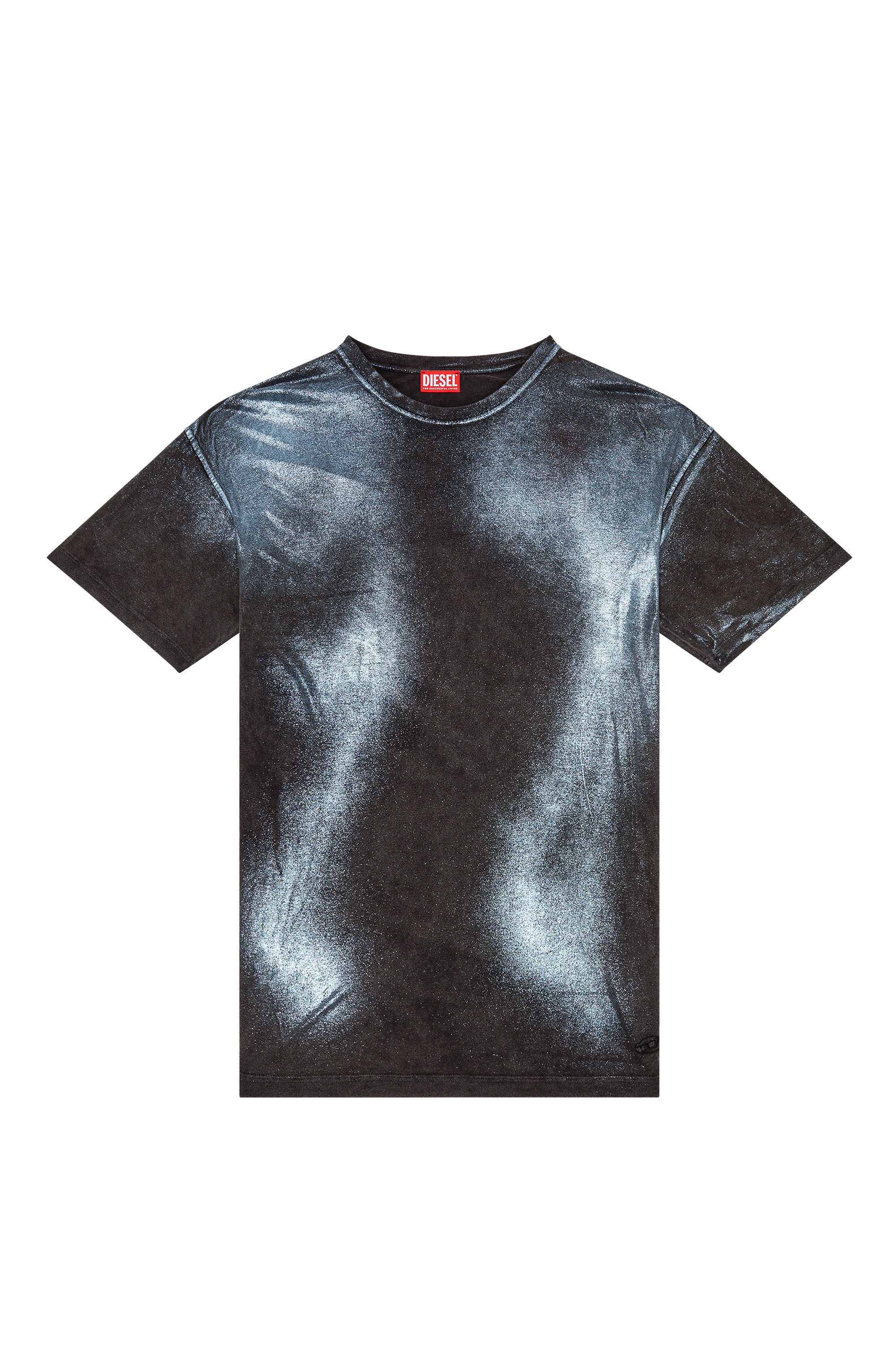 Diesel - T-BUXT, Man Faded metallic T-shirt in Multicolor - Image 2