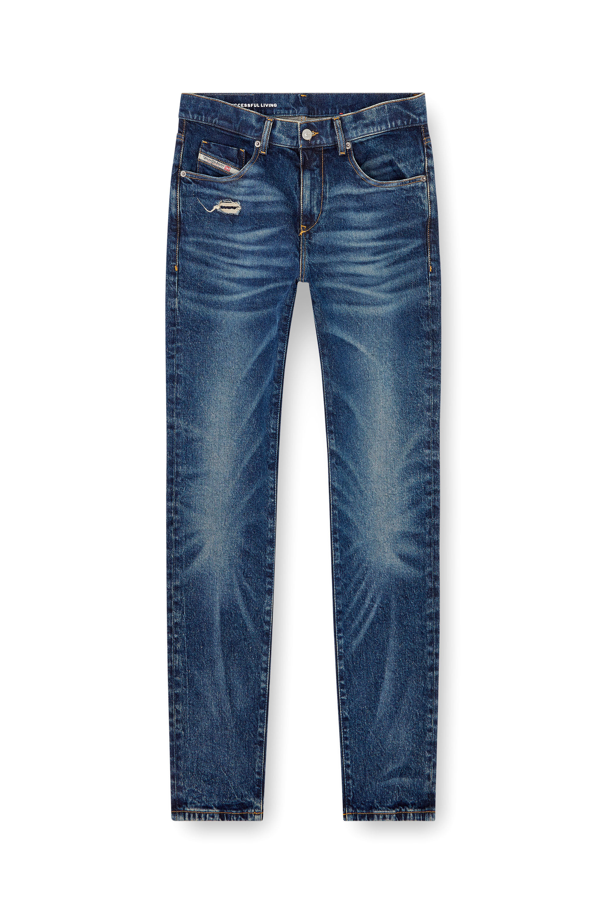 Diesel - Man's Slim Jeans 2019 D-Strukt 007Y3, Dark Blue - 2
