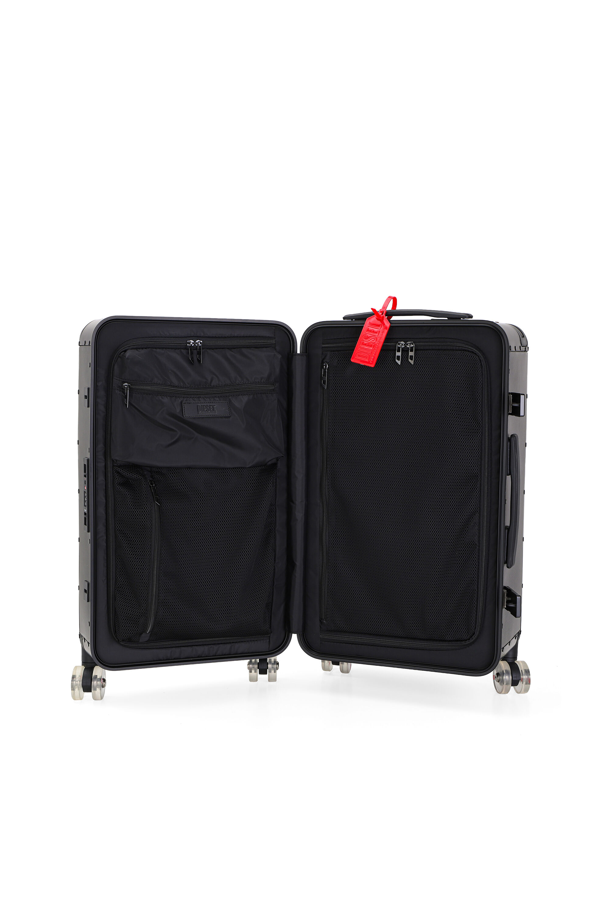 Diesel - DIESEL CARBON FIBER TROLLEY-BLACK- DSL00, Unisex's Carbon fiber suitcase size M in Black - 4