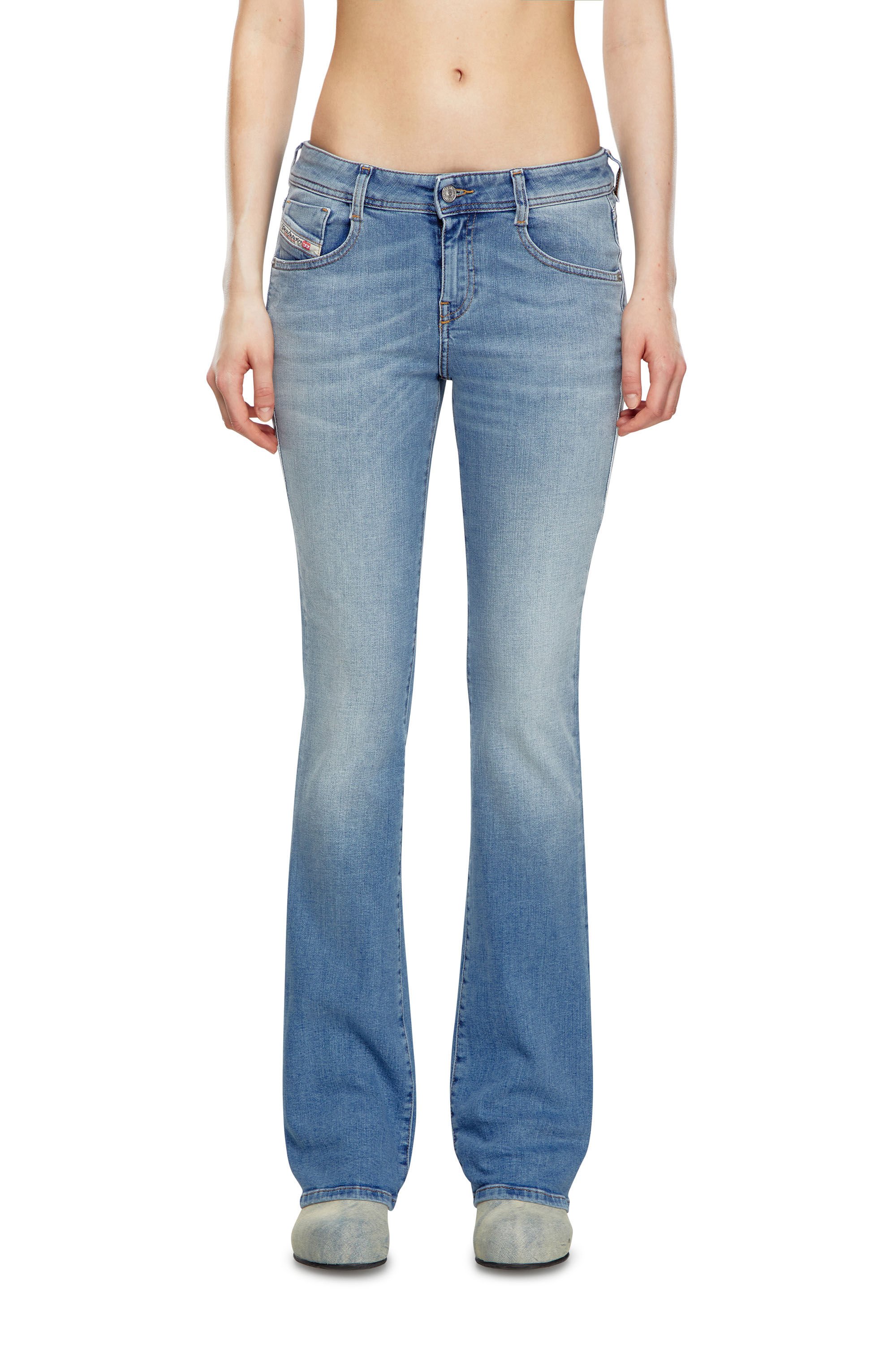 Diesel - Woman Bootcut and Flare Jeans 1969 D-Ebbey 09K06, Light Blue - Image 3