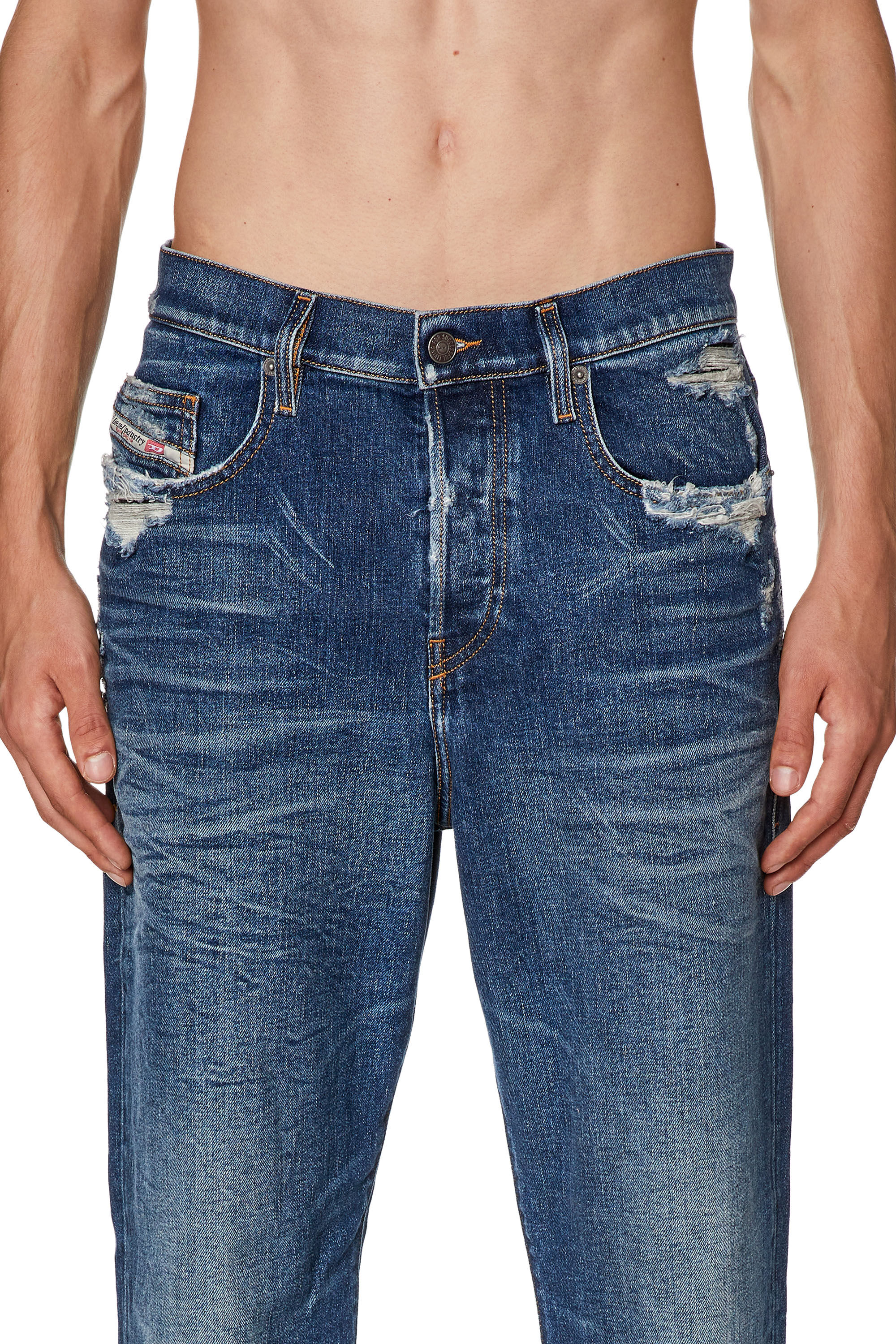Diesel - Straight Jeans 2020 D-Viker 007Q2, Medium blue - Image 5