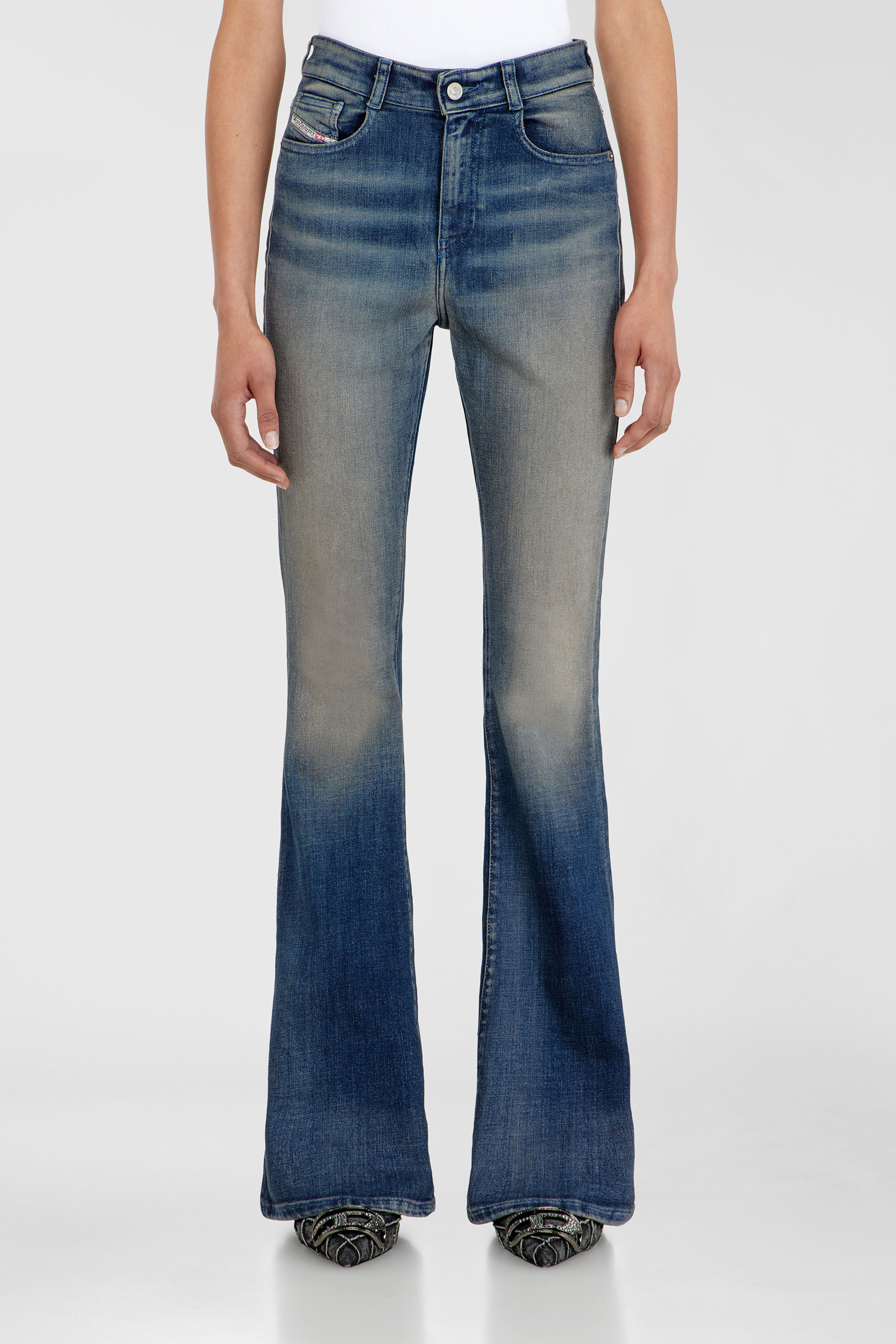 Diesel - Woman's Bootcut Jeans 1973 D-Partt 09P67, Dark Blue - 4