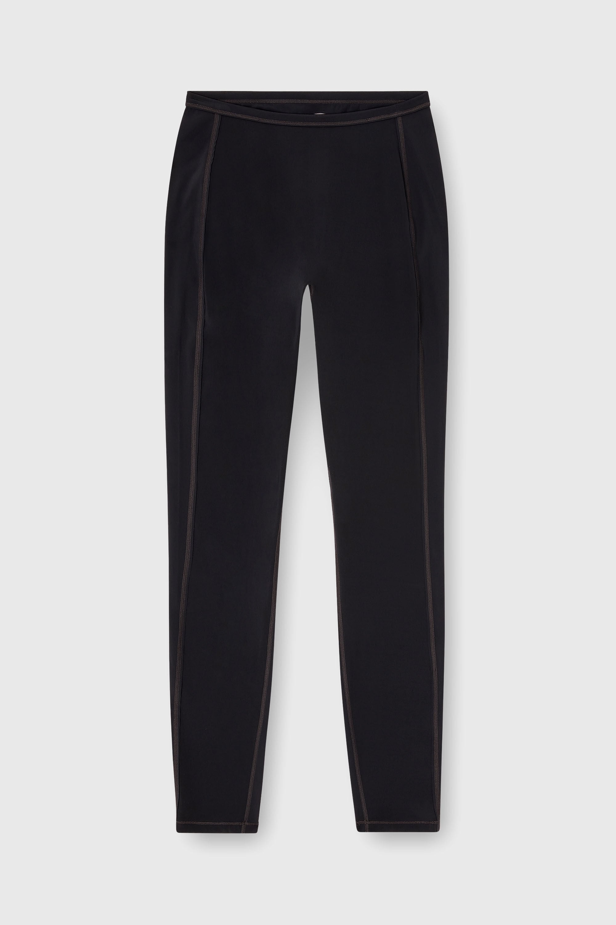 Diesel - MEREDITH-UTLT, Woman's Nylon leggings with cut-out back Oval D in Black - 2