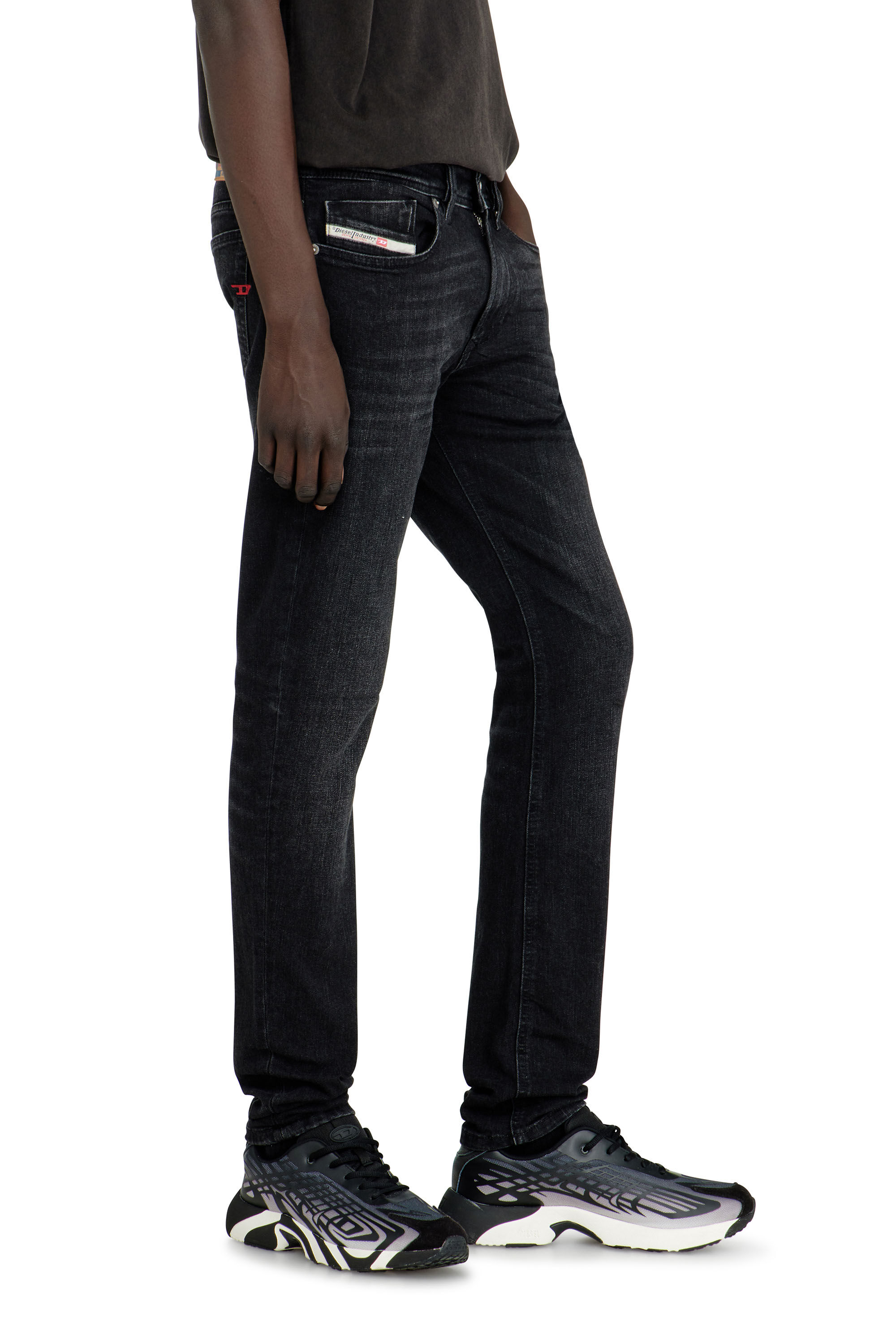 Diesel - Man's Skinny Jeans 1979 Sleenker 0GRDA, Black/Dark grey - 7