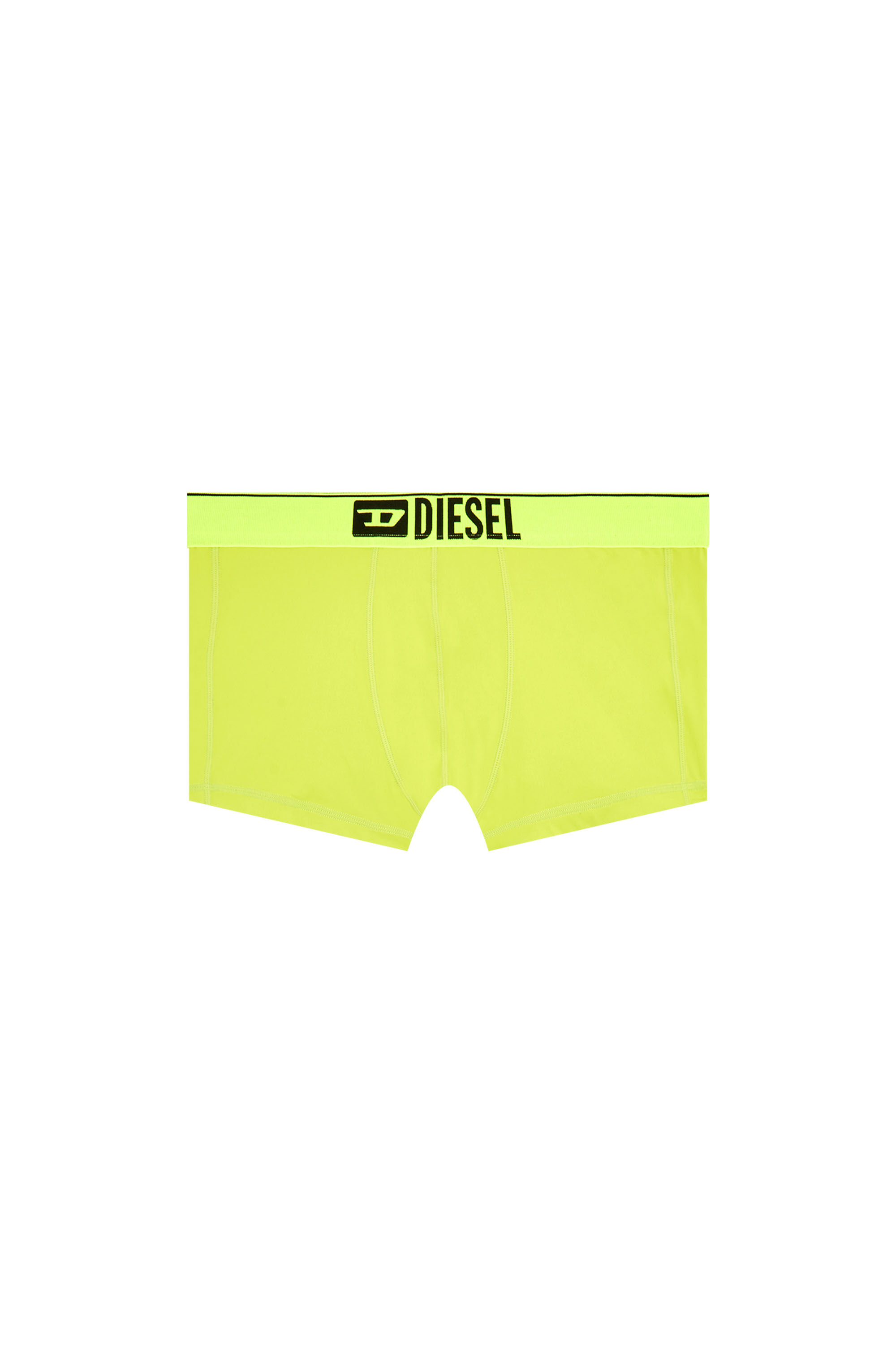 Diesel - UMBX-DAMIEN-CUT, Man Microfibre boxer briefs with logo waist in Yellow - Image 2