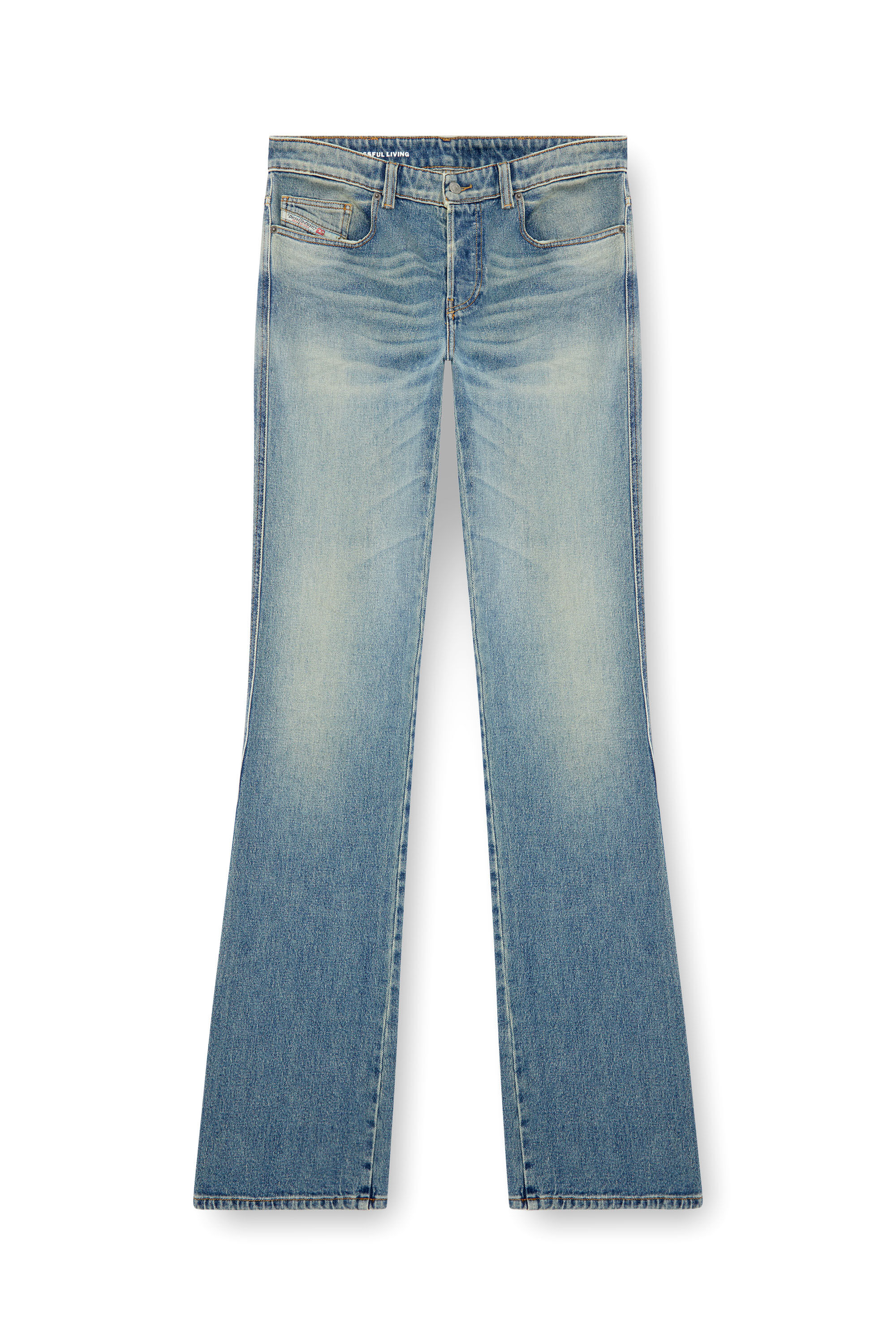 Diesel - Man Bootcut Jeans 1998 D-Buck 09J55, Light Blue - Image 2