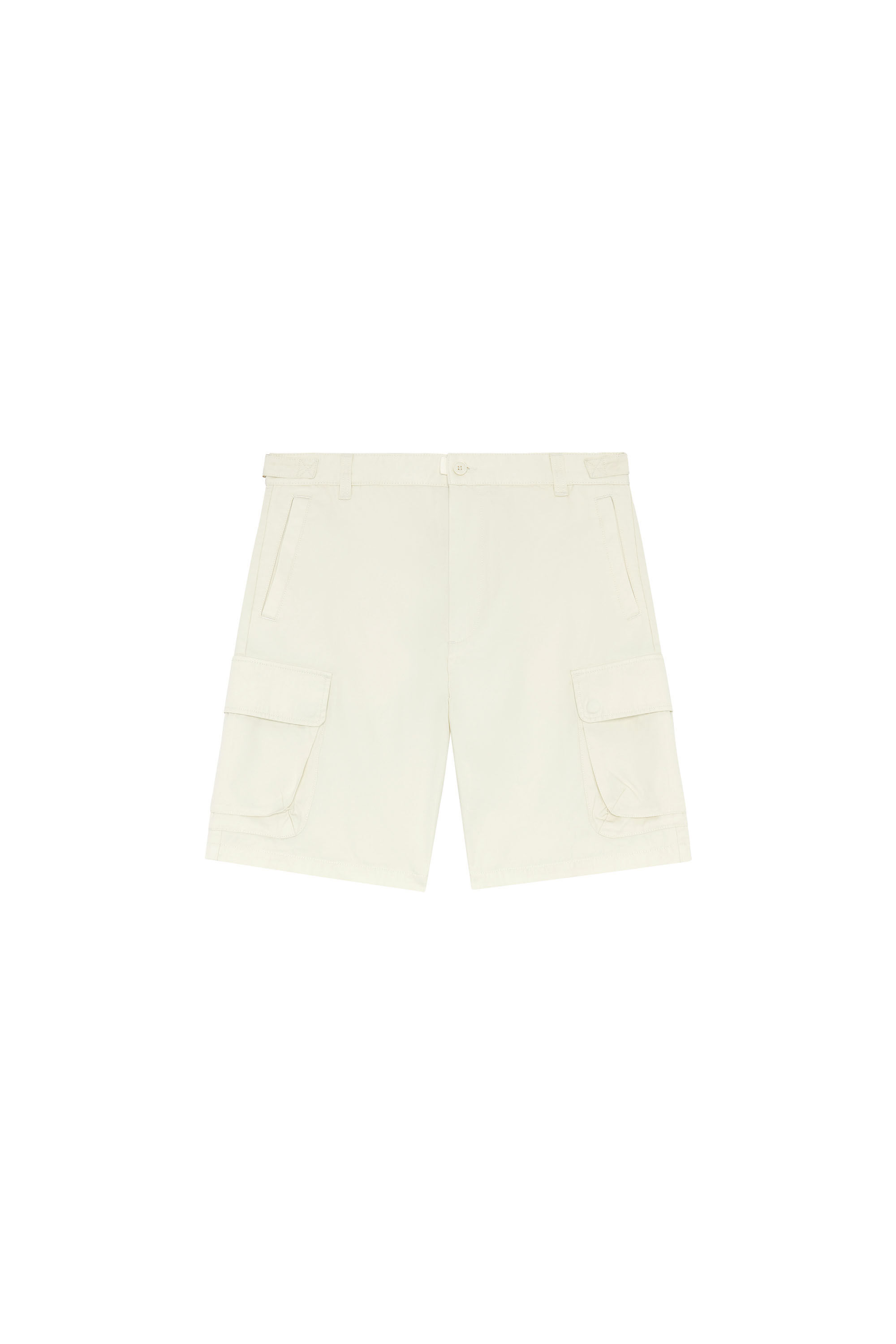 Diesel - P-ARGYM-SHORT, Man Twill cargo shorts in organic cotton in White - Image 2
