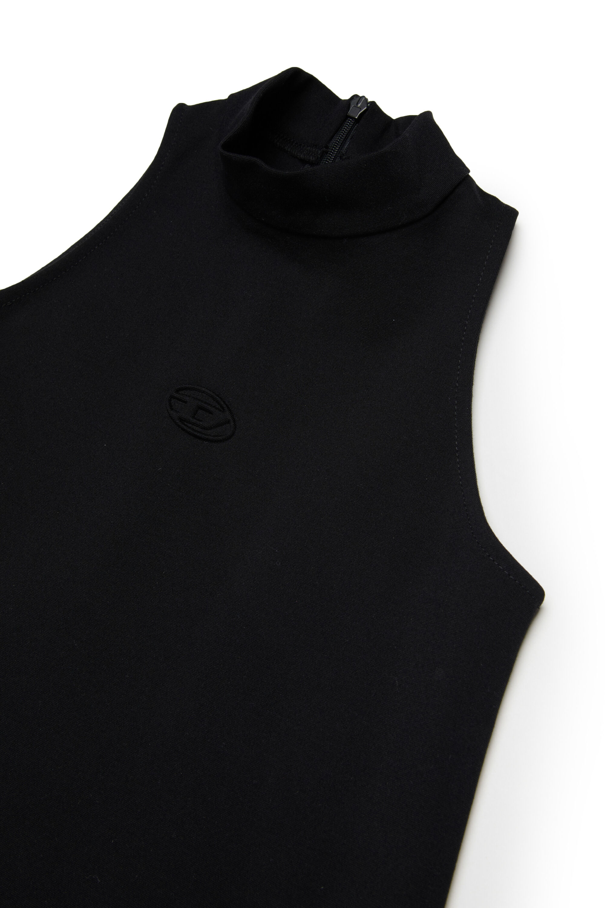 Diesel - DAMY, Woman's Fluid dress with mock neck in Black - 3